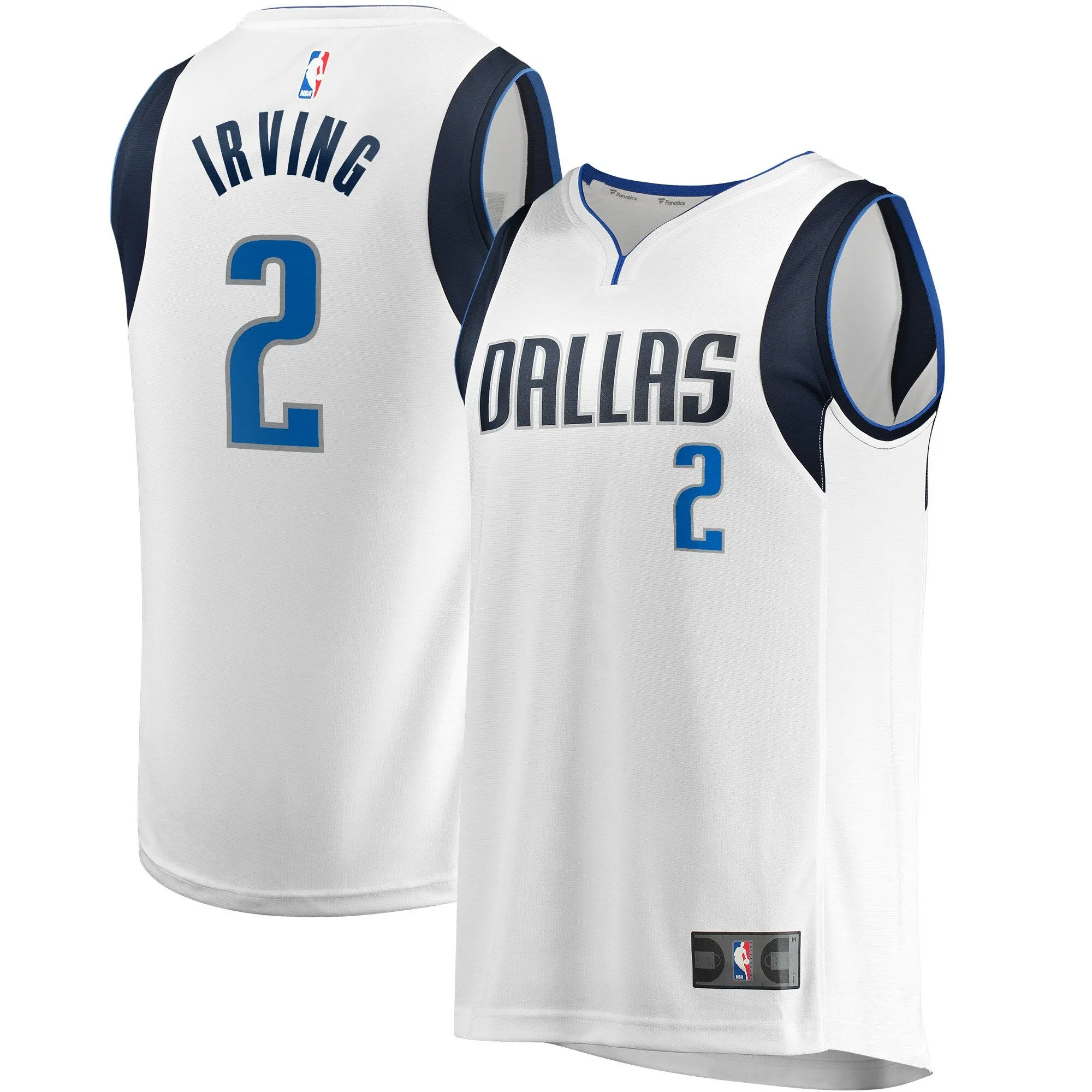 Kyrie Irving Dallas Mavericks Fanatics Branded Fastbreak Jersey - Association Edition - White