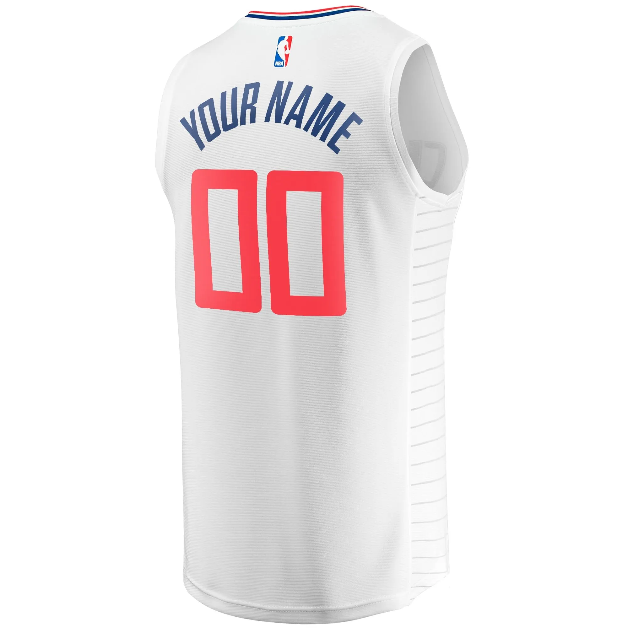 LA Clippers Fanatics Branded Fast Break Custom Replica Jersey - Association Edition - White