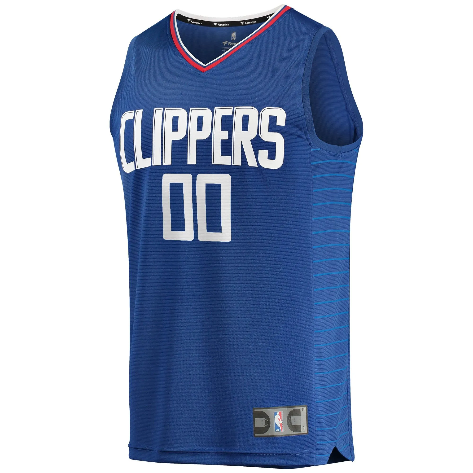 LA Clippers Fanatics Branded Fast Break Custom Replica Jersey Royal - Icon Edition