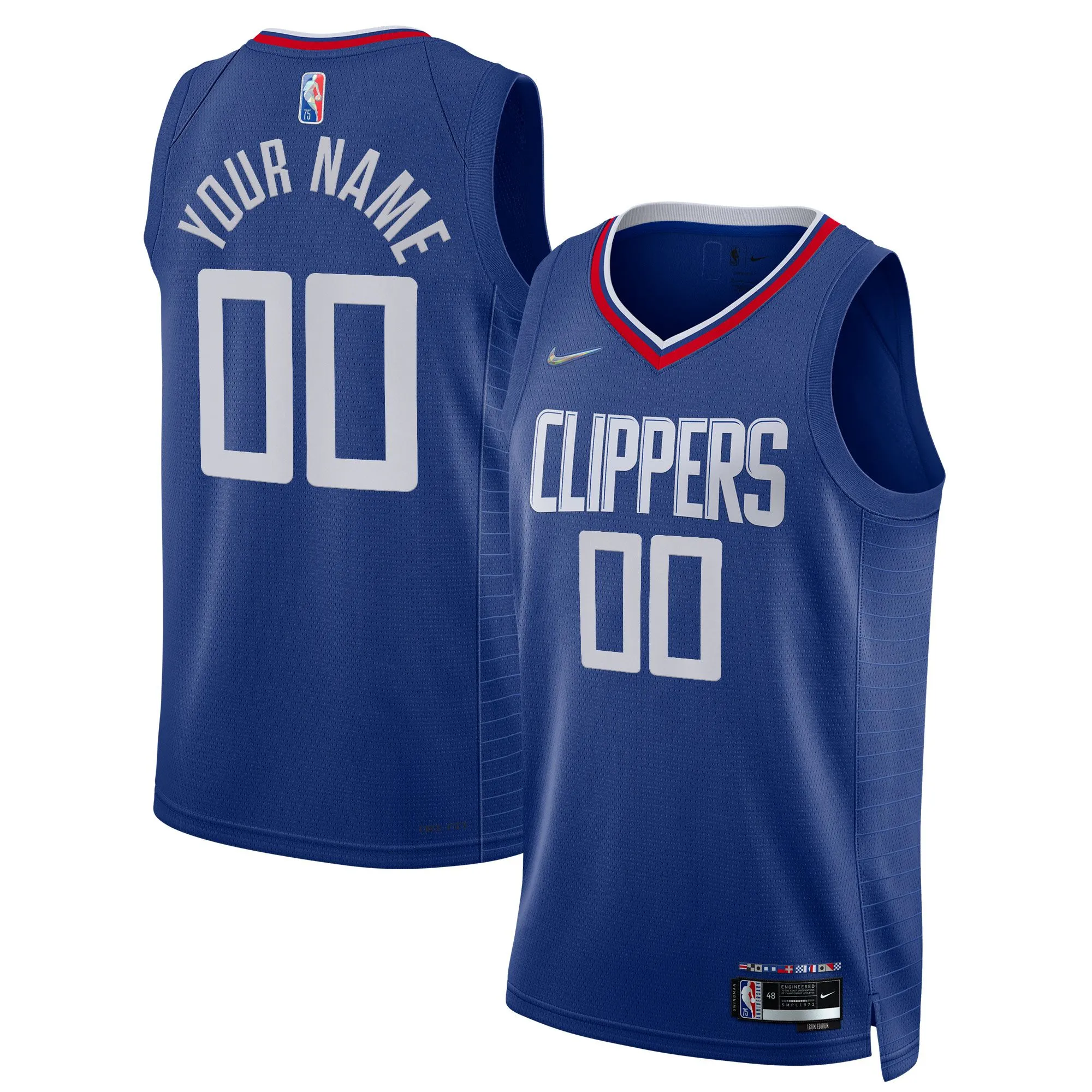 LA Clippers  2021/22 Diamond Swingman Custom Jersey - Icon Edition - Royal