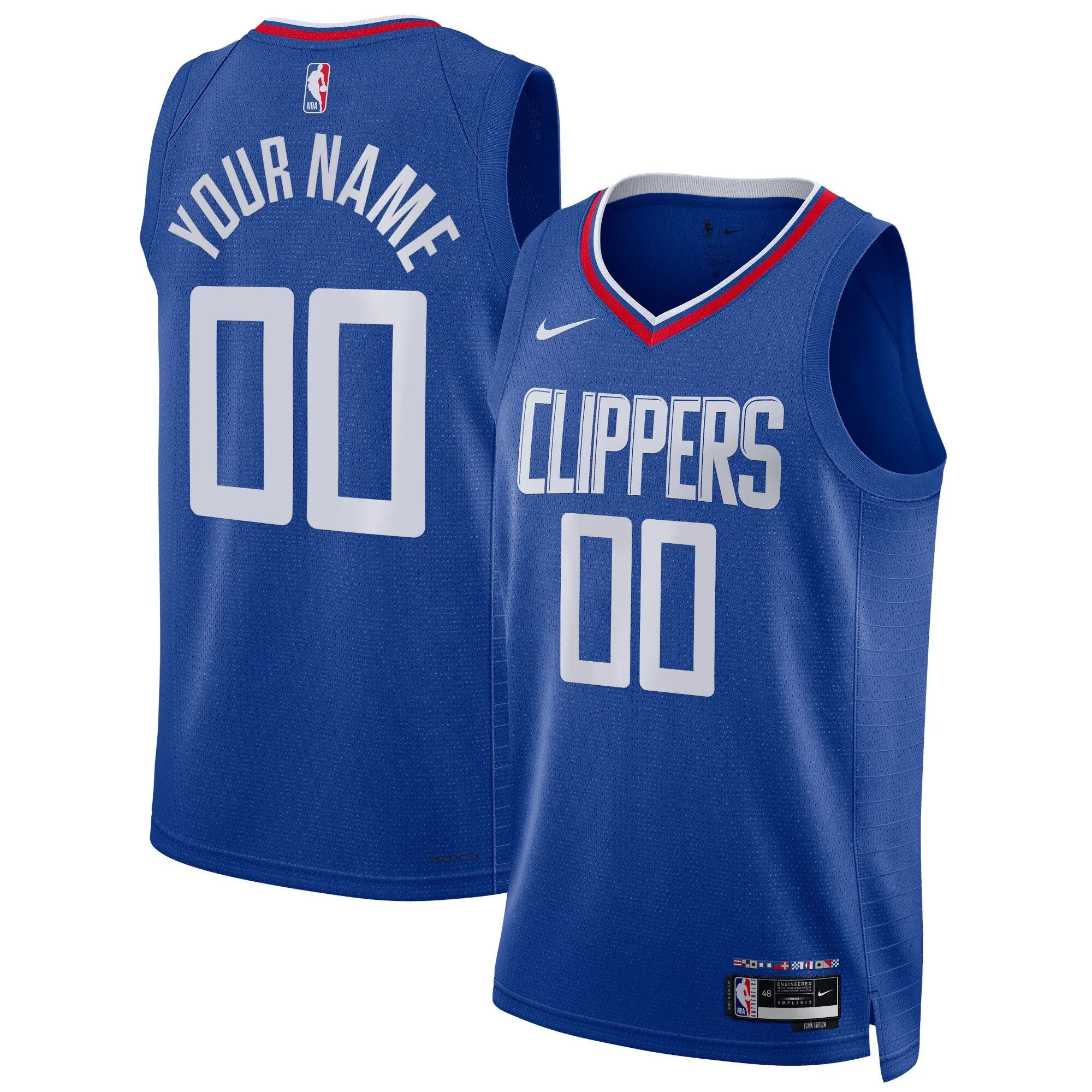 LA Clippers  Unisex Swingman Custom Jersey Royal - Icon Edition