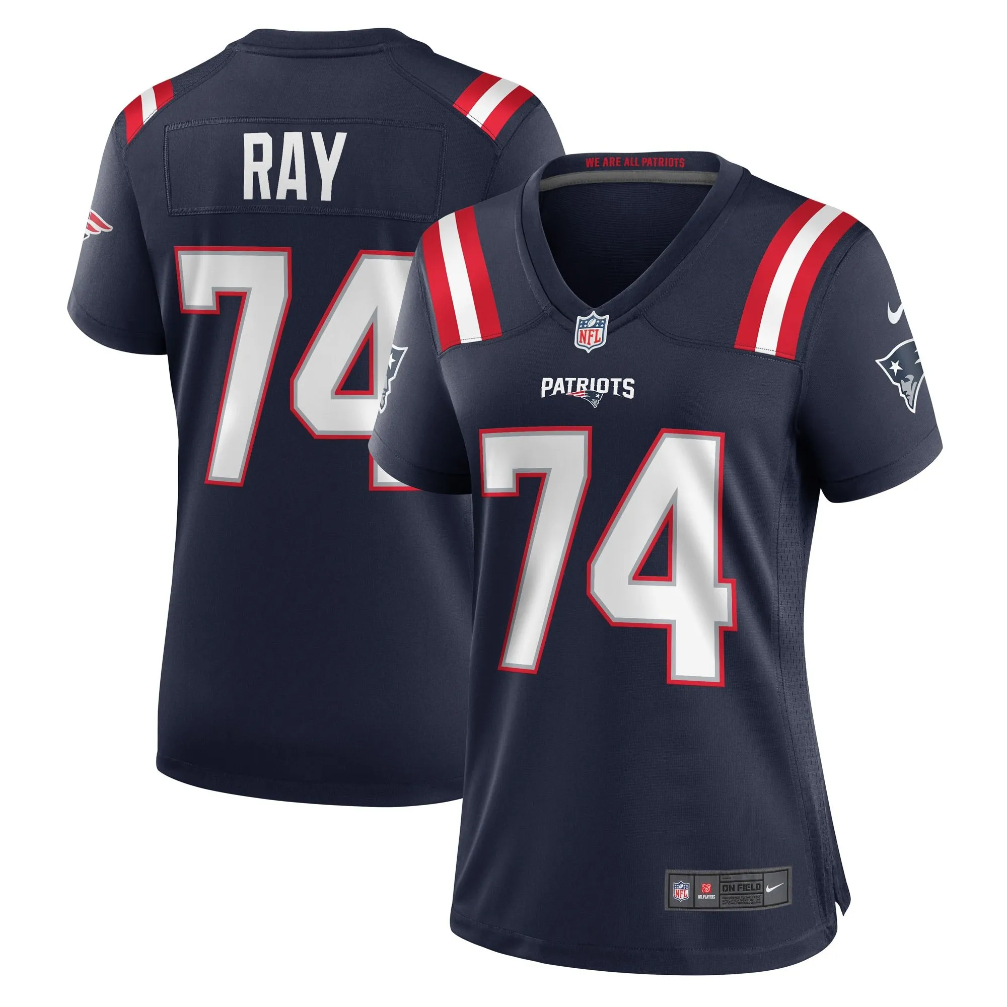 LaBryan Ray New England Patriots  Women's Game Player Jersey - Navy