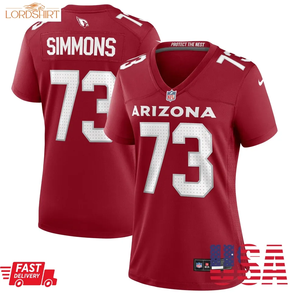 Lachavious Simmons Arizona Cardinals  Women's Team Game Jersey    Cardinal