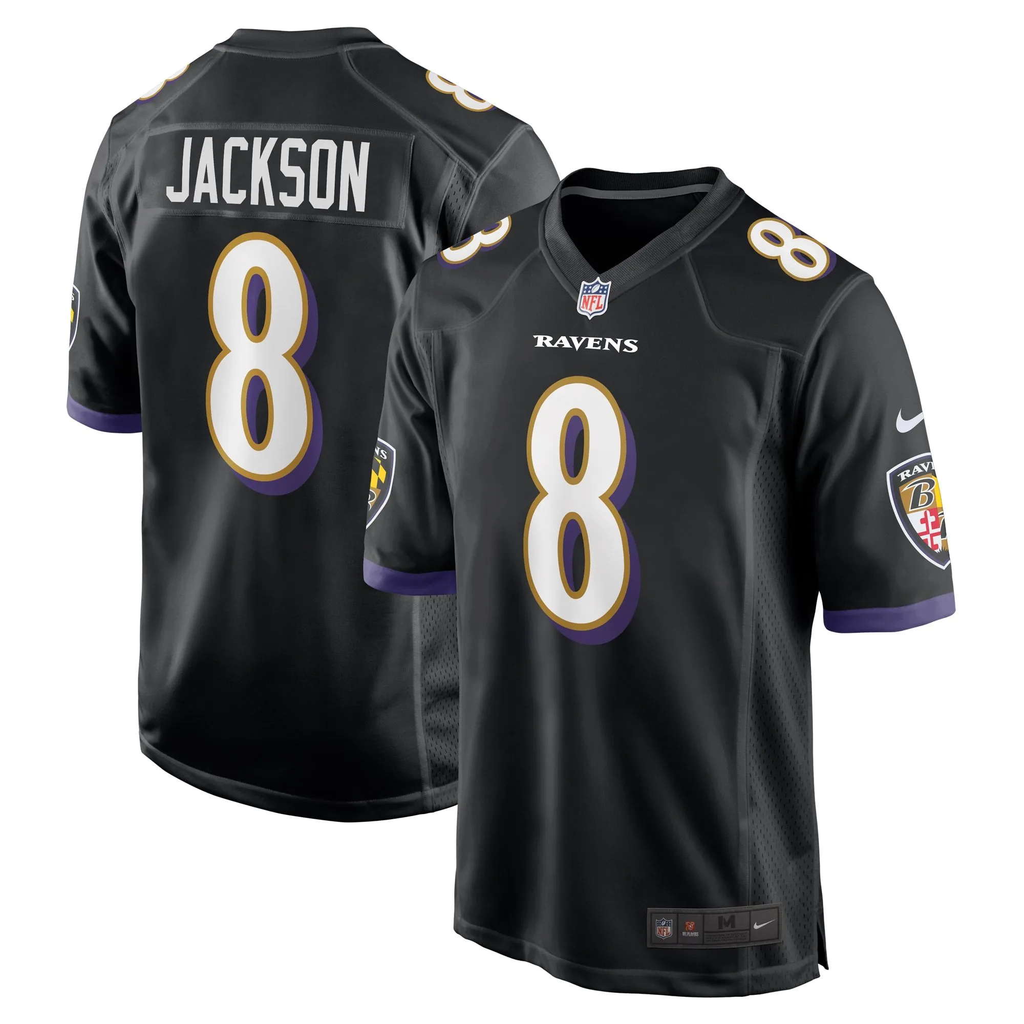 Lamar Jackson Baltimore Ravens  Alternate Game Jersey -  Black