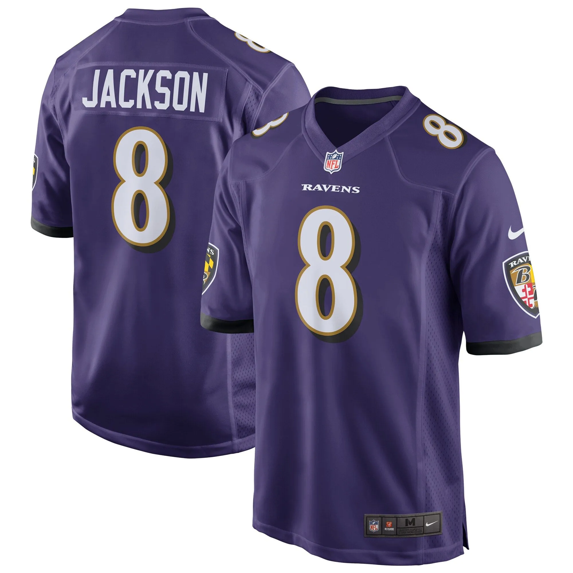 Lamar Jackson Baltimore Ravens  Game Jersey - Purple