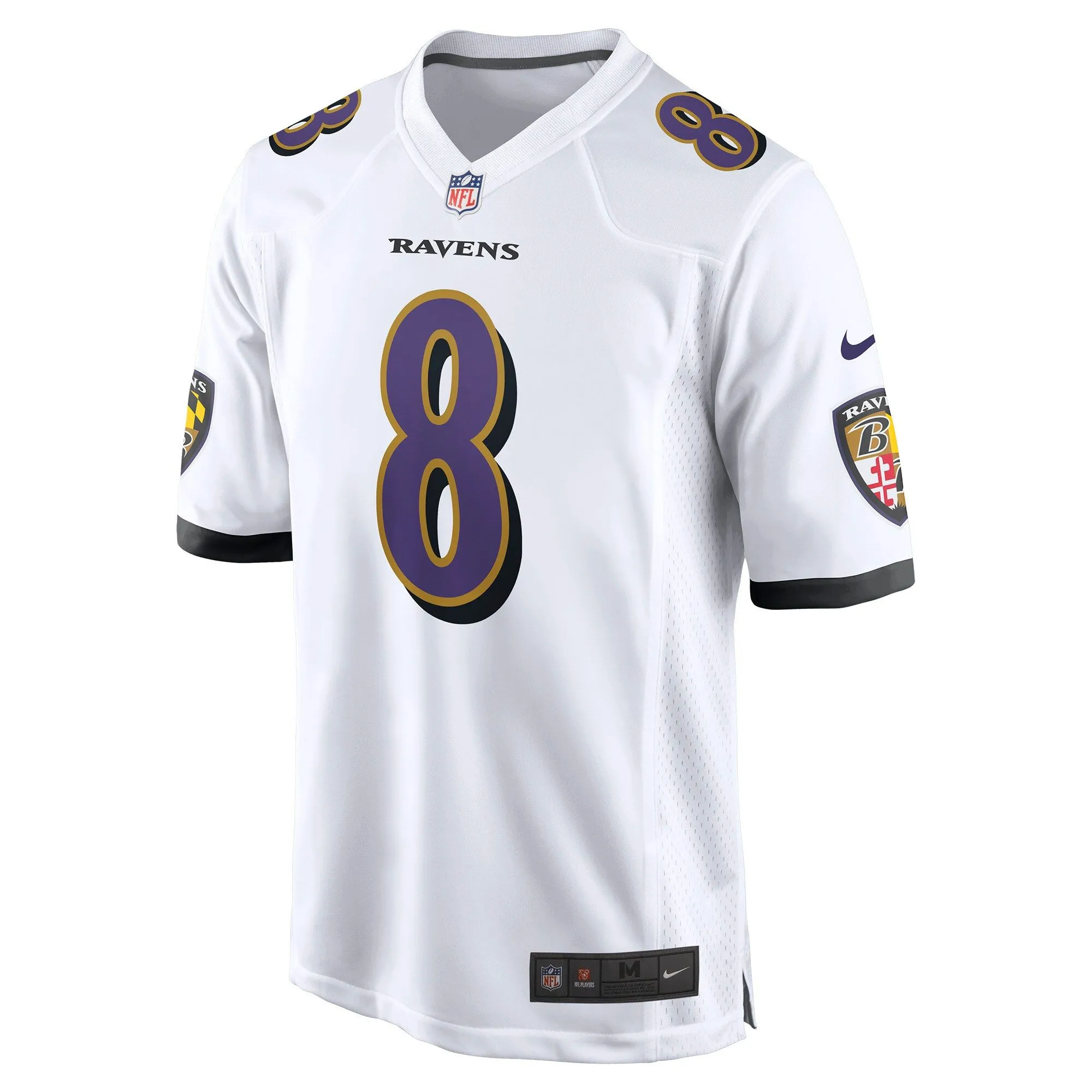 Lamar Jackson Baltimore Ravens  Game Jersey - White