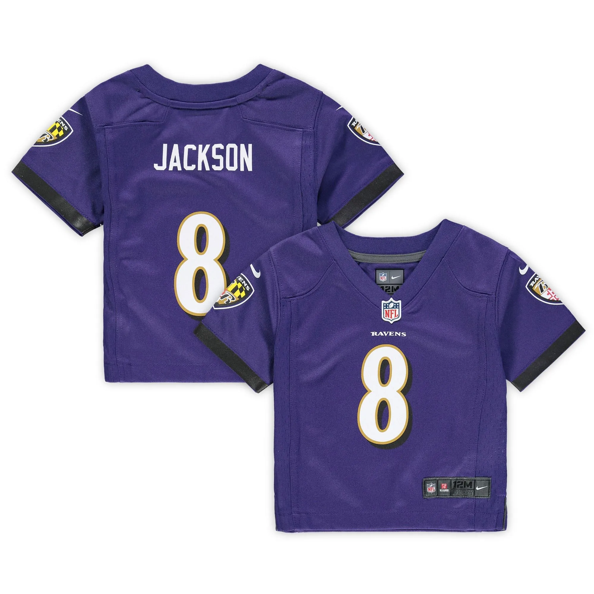 Lamar Jackson Baltimore Ravens  Infant Game Jersey - Purple