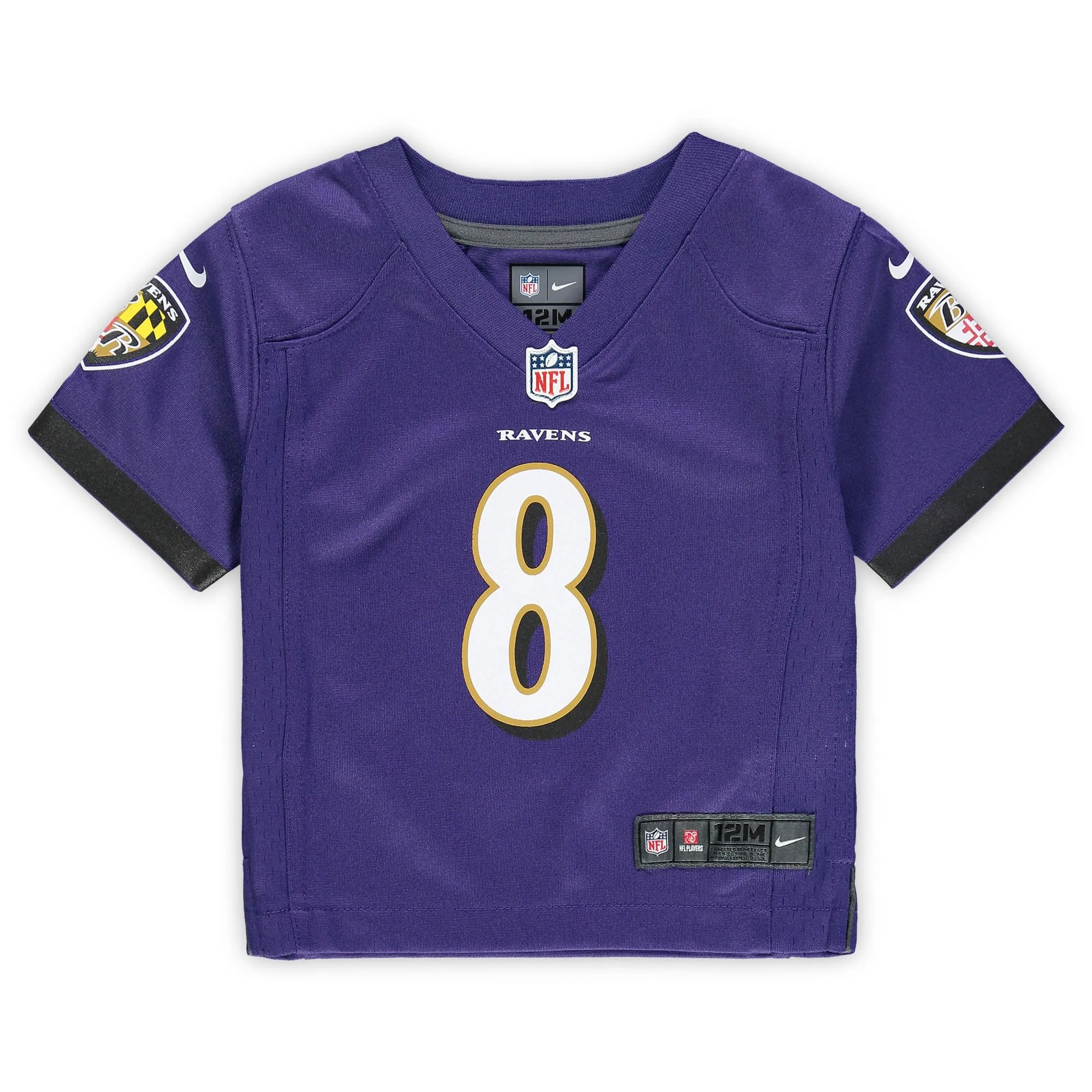 Lamar Jackson Baltimore Ravens  Infant Game Jersey - Purple