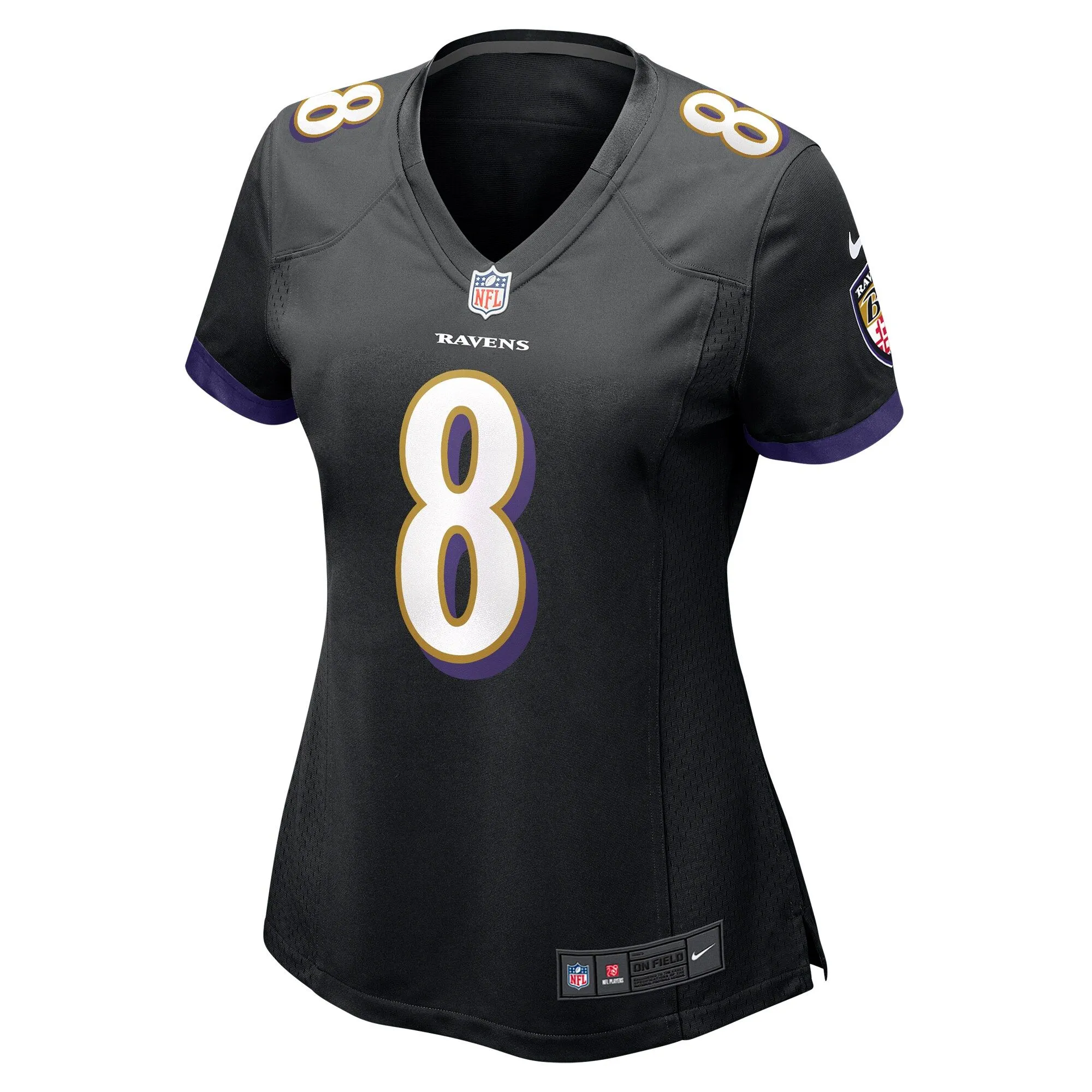 Lamar Jackson Baltimore Ravens  Women's Alternate Game Jersey -  Black