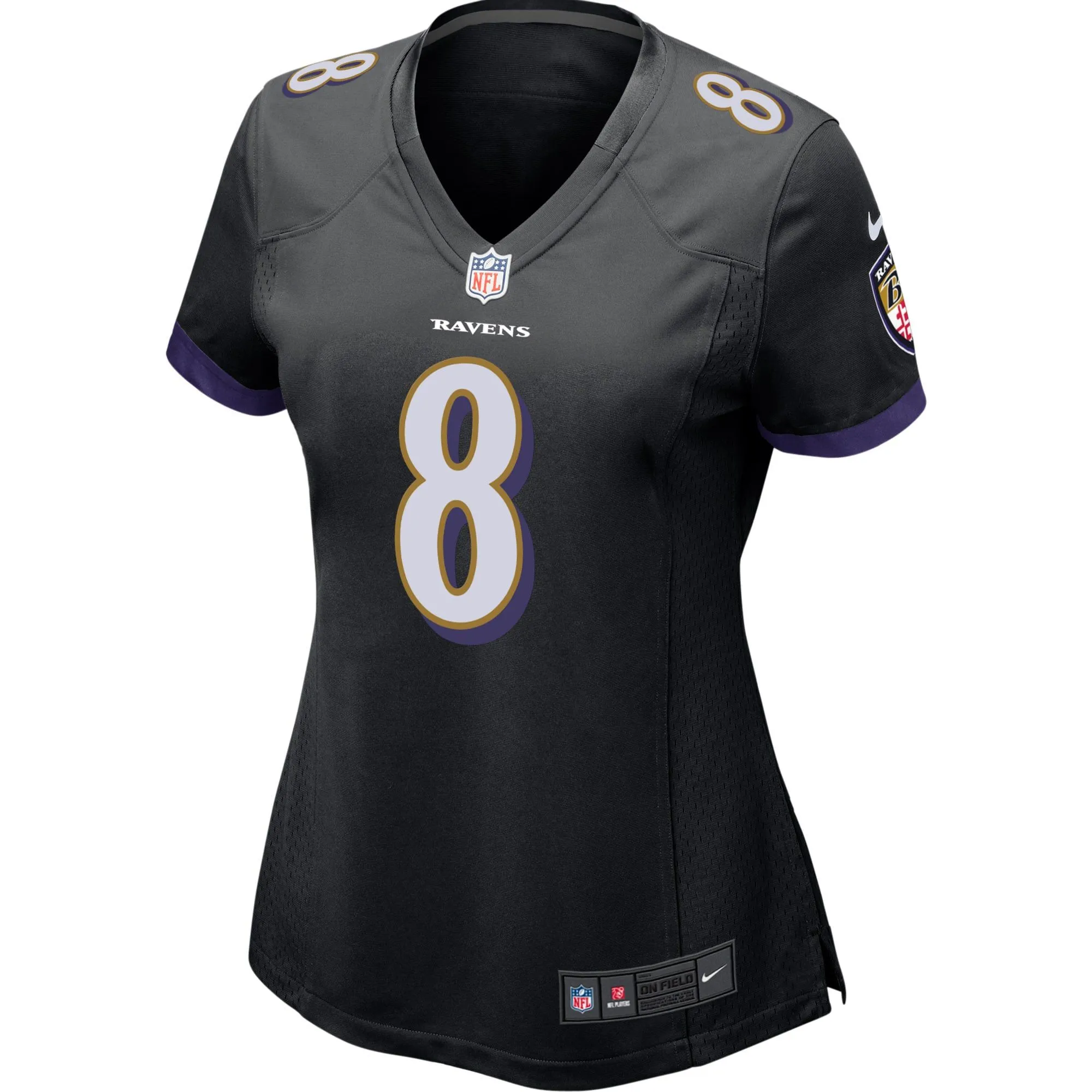 Lamar Jackson Baltimore Ravens  Women's Game Jersey - Black