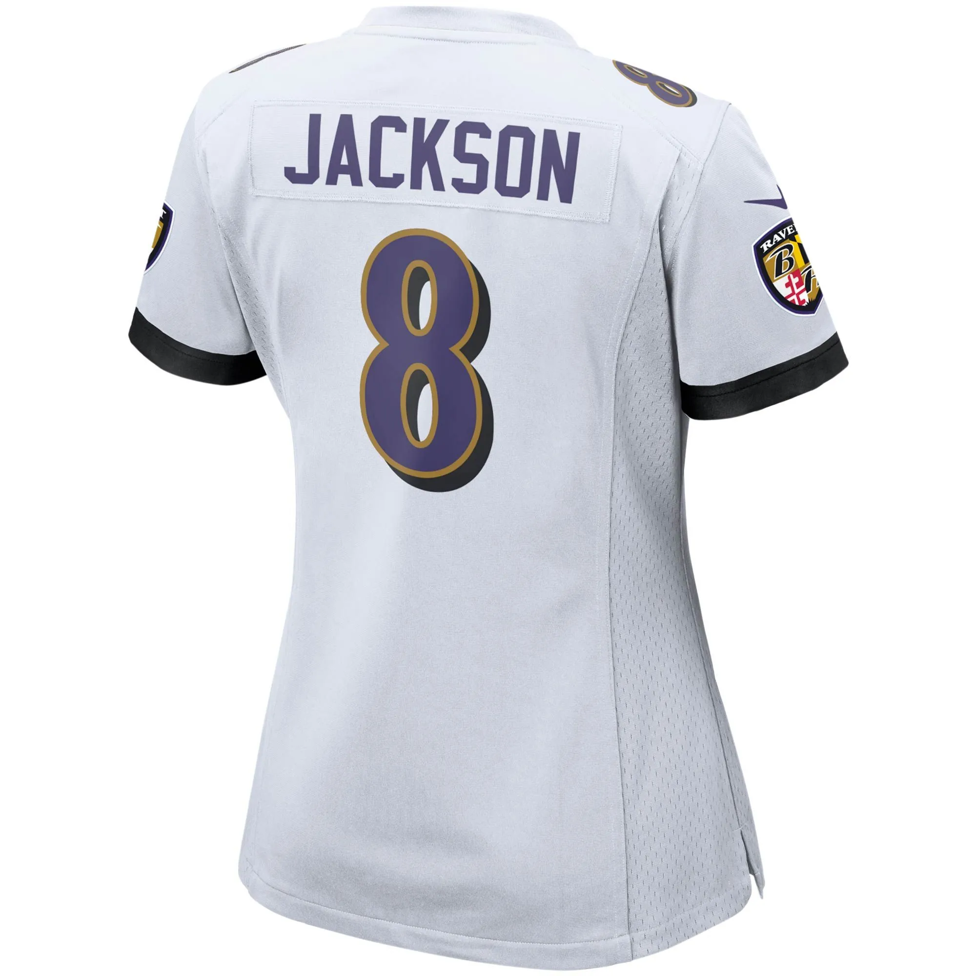 Lamar Jackson Baltimore Ravens  Women's Game Jersey - White