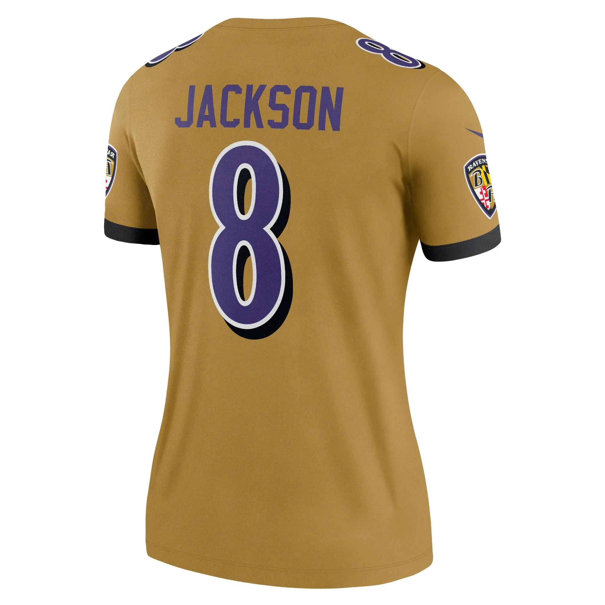 Lamar Jackson Baltimore Ravens  Women's Inverted Legend Jersey - Gold