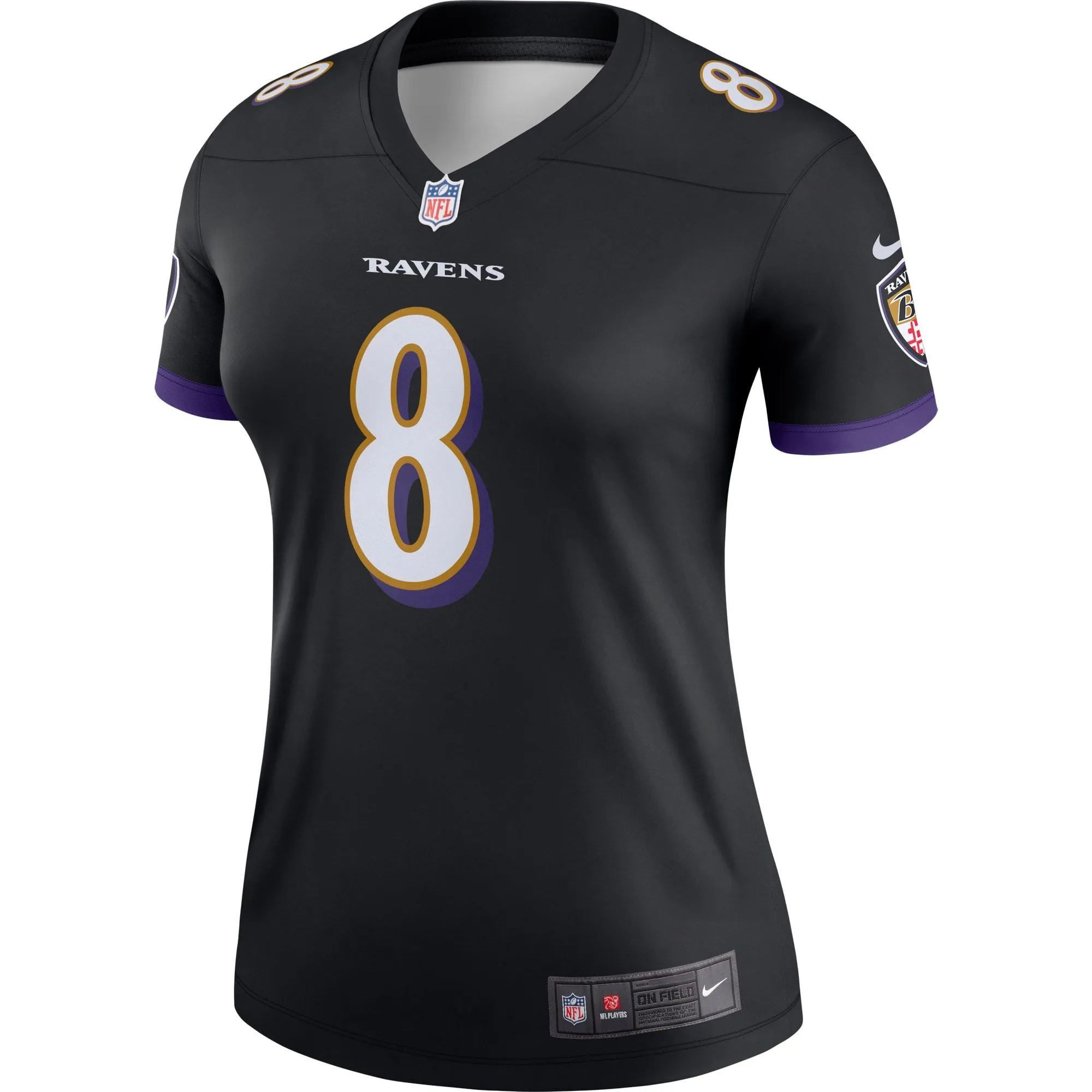 Lamar Jackson Baltimore Ravens  Women's Legend Team Jersey - Black