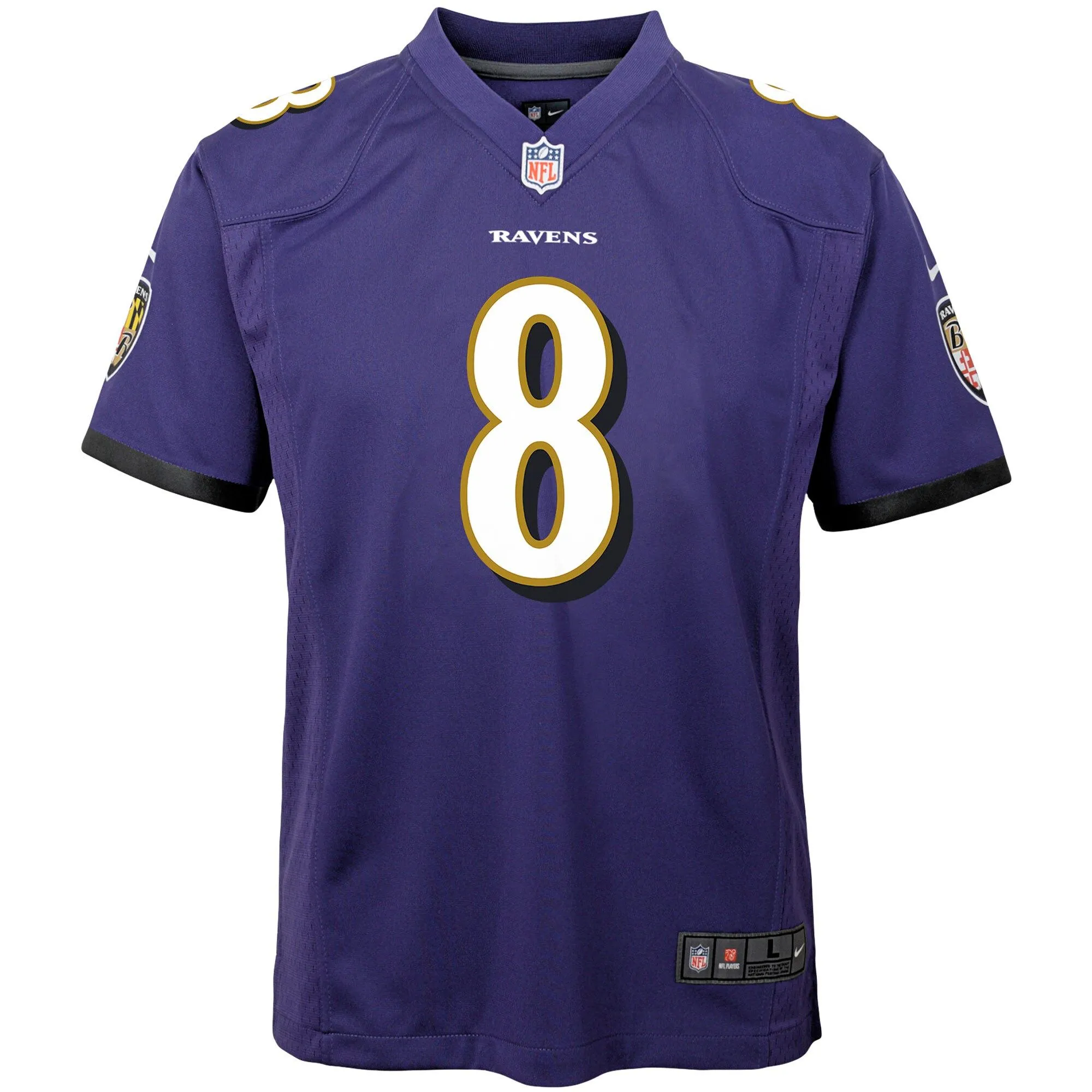 Lamar Jackson Baltimore Ravens  Youth Game Jersey - Purple