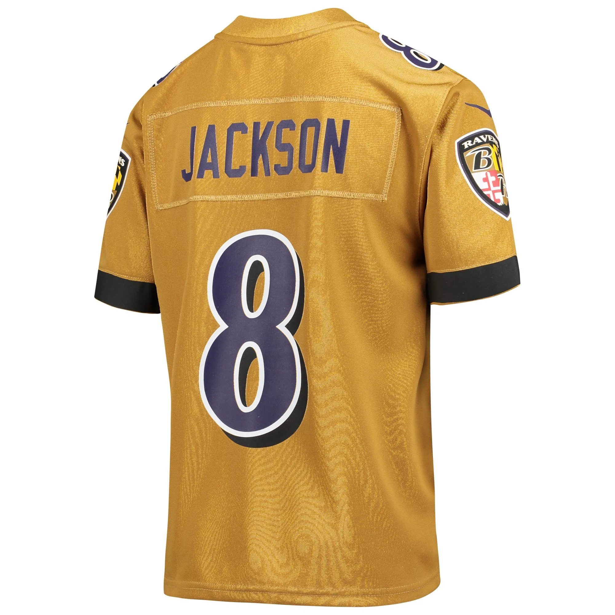 Lamar Jackson Baltimore Ravens  Youth Inverted Game Jersey - Gold