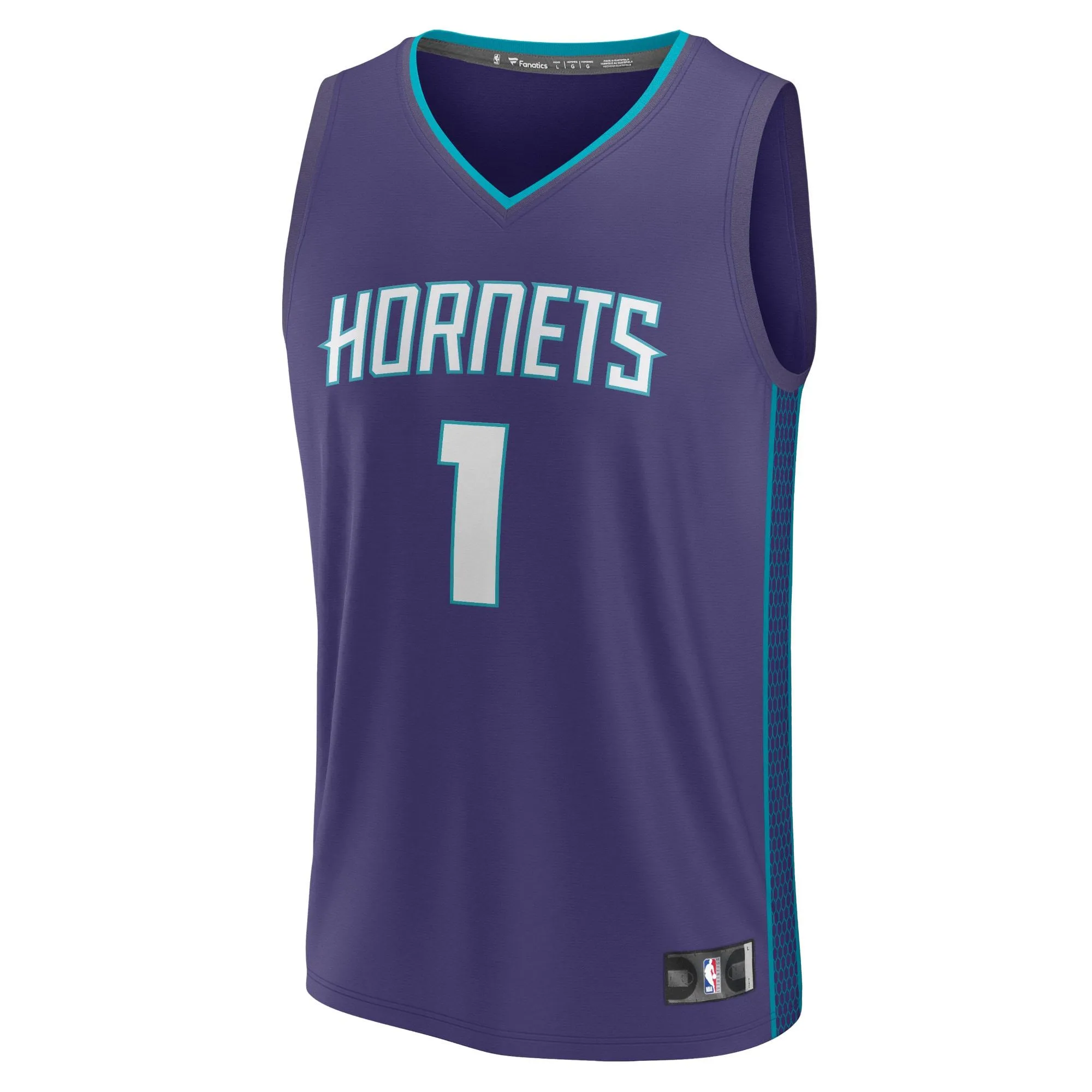 LaMelo Ball Charlotte Hornets Fanatics Branded Fast Break Replica Player Jersey - Statement Edition - Purple