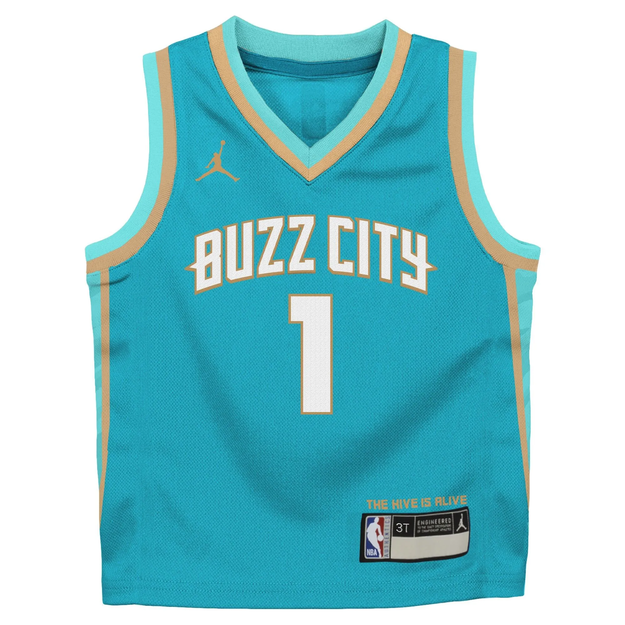 LaMelo Ball Charlotte Hornets Jordan Brand Preschool 2023/24 Swingman Replica Jersey - City Edition - Teal