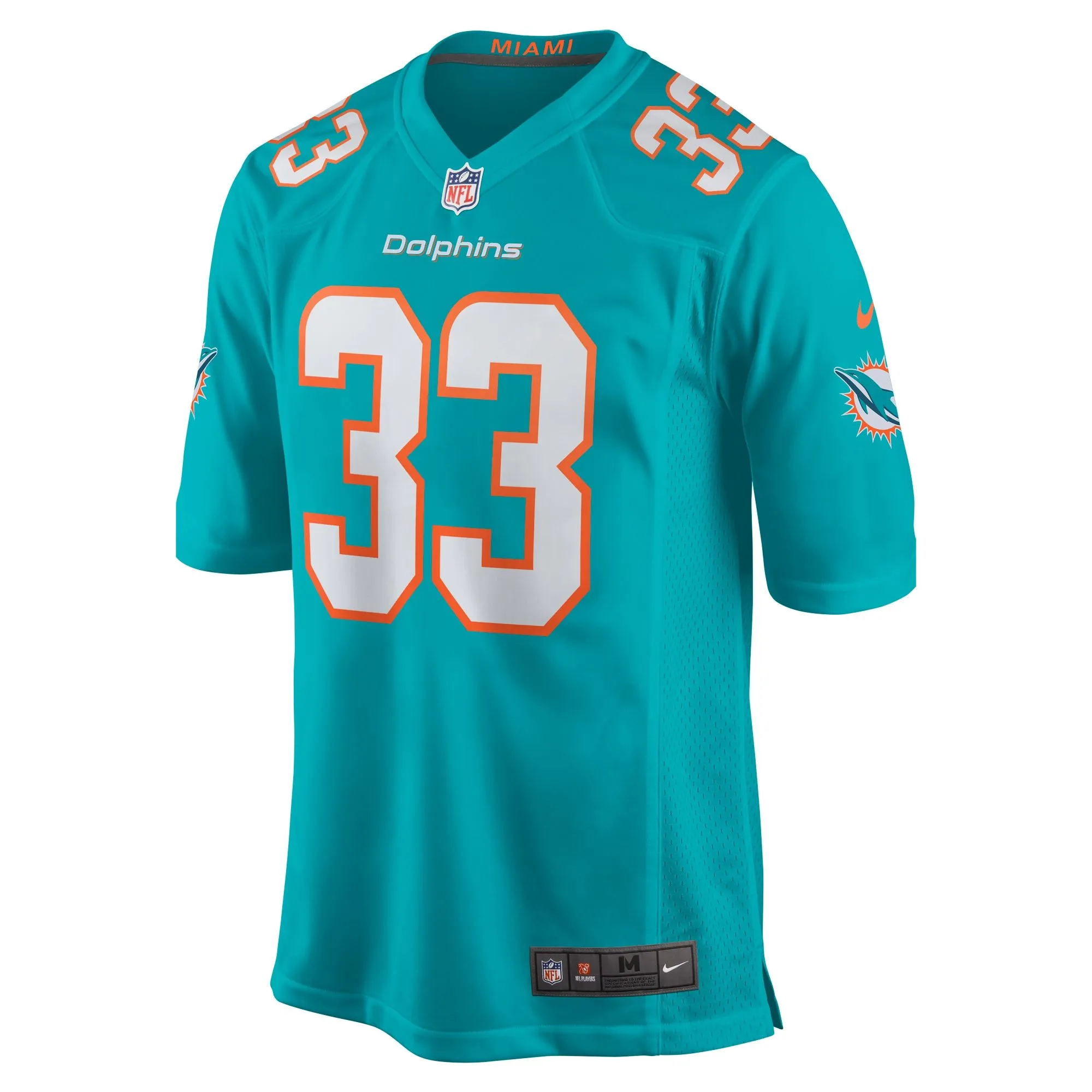 Lamical Perine Miami Dolphins  Home Game Player Jersey - Aqua