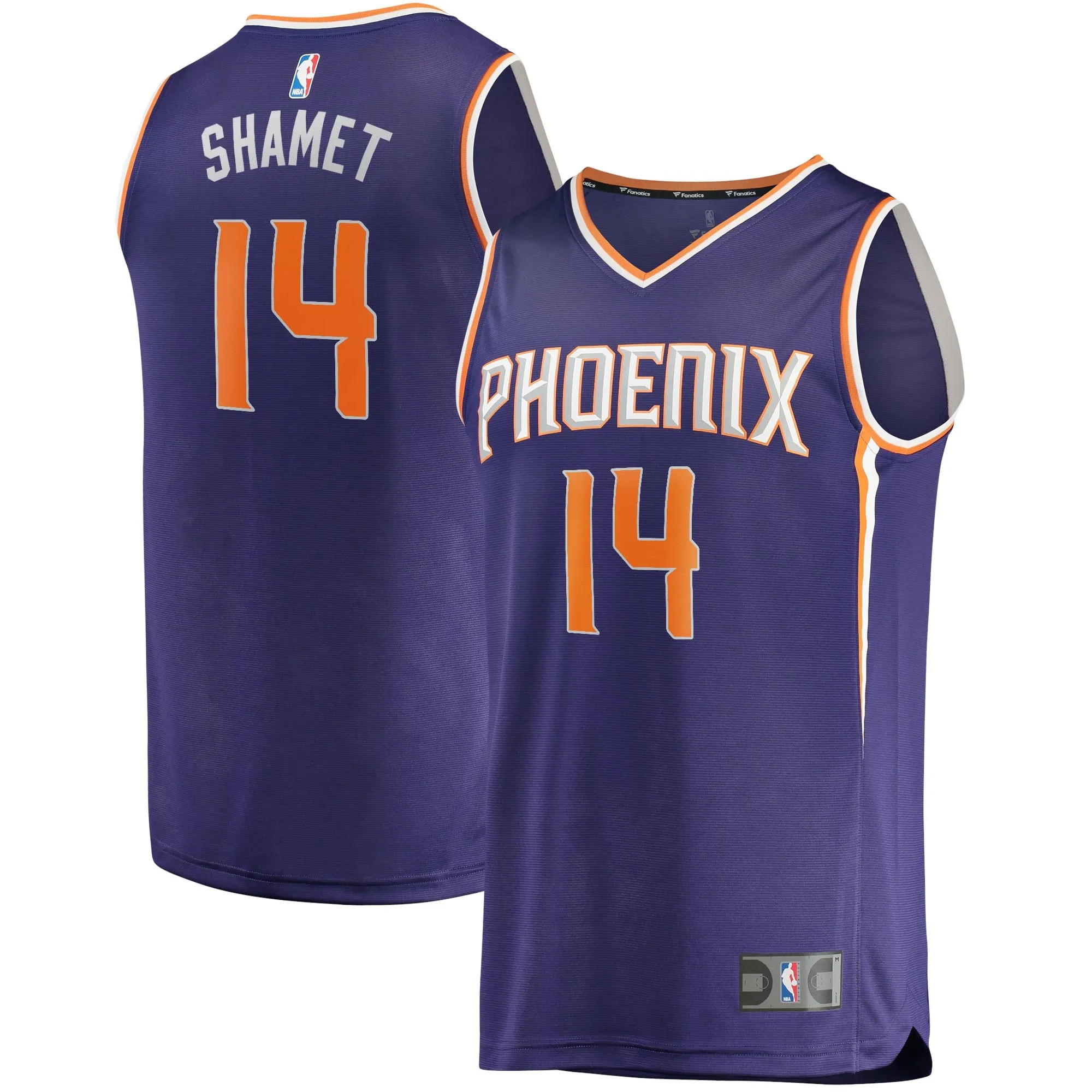 Landry Shamet Phoenix Suns Fanatics Branded Fast Break Replica Jersey - Icon Edition - Purple