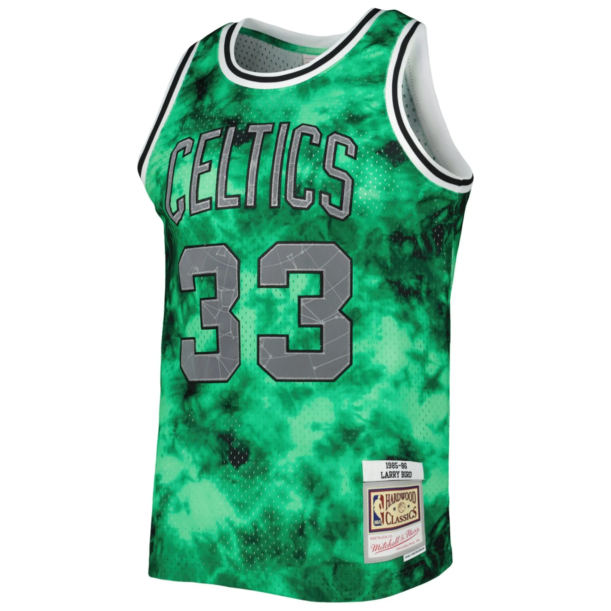 Larry Bird Boston Celtics Mitchell & Ness 1985/86 Galaxy Swingman Jersey - Kelly Green