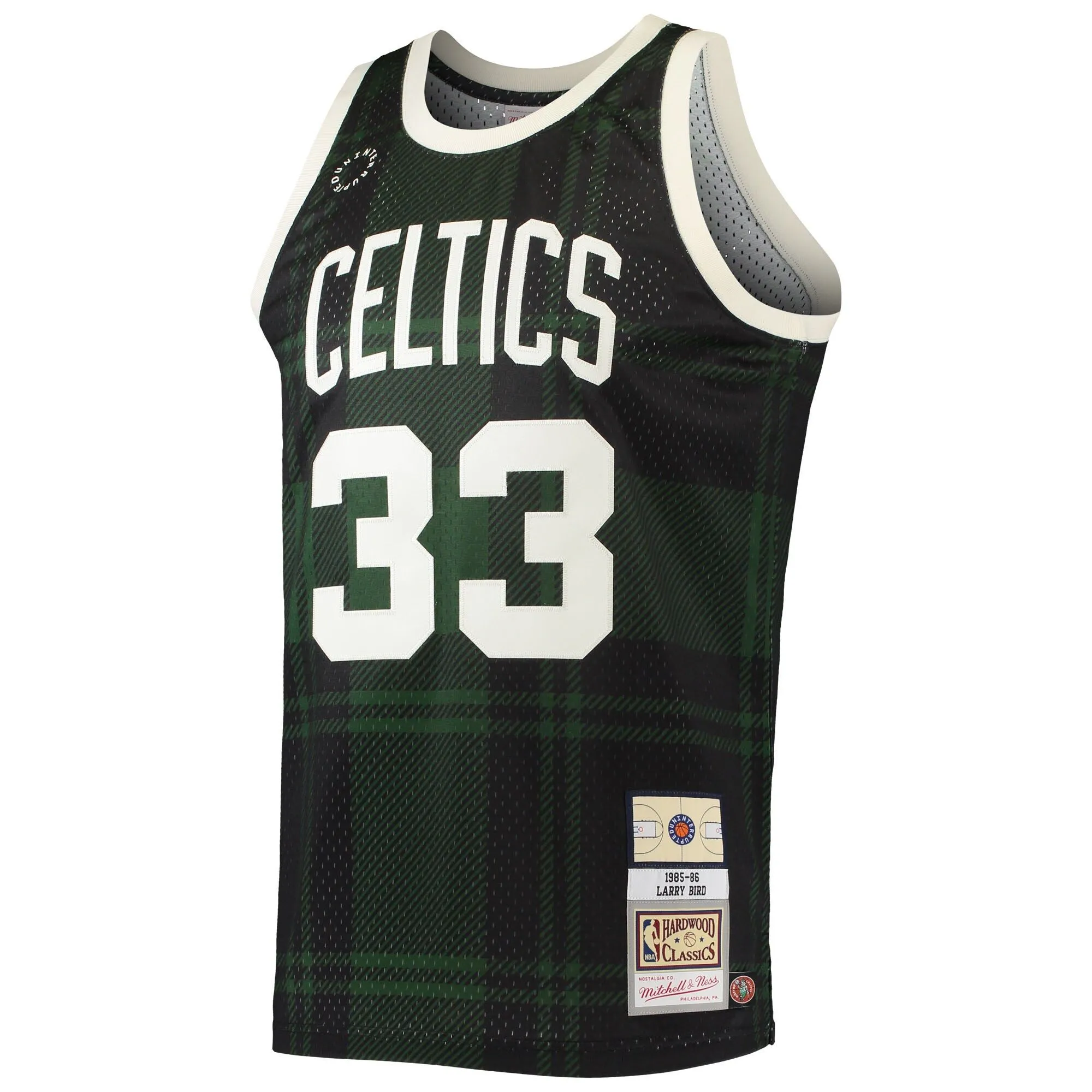 Larry Bird Boston Celtics Mitchell & Ness 1985/86 Hardwood Classics Uninterrupted Swingman Jersey - Black