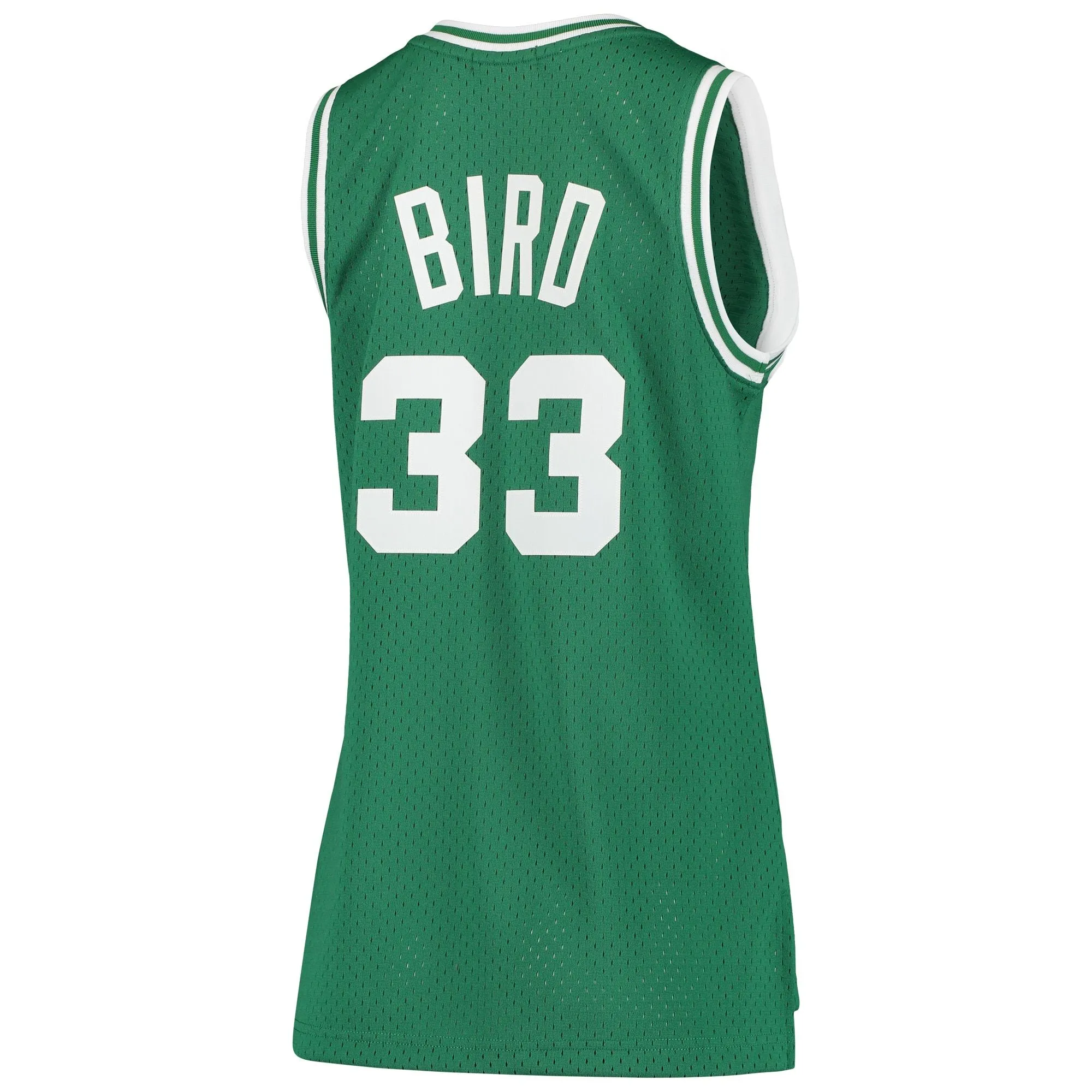 Larry Bird Boston Celtics Mitchell & Ness Women's 1985-86 Hardwood Classics Swingman Jersey - Kelly Green