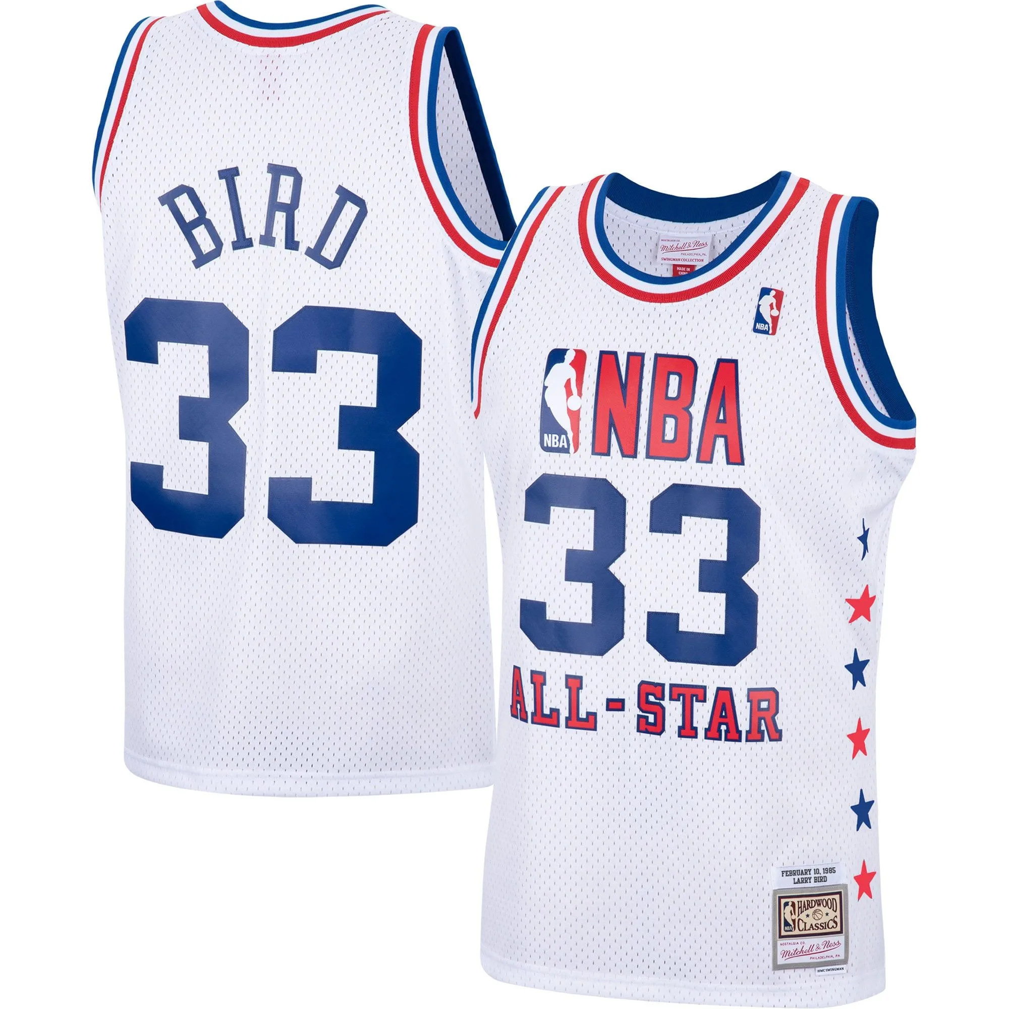 Larry Bird Eastern Conference Mitchell & Ness 1985 NBA All-Star Game Swingman Jersey - White