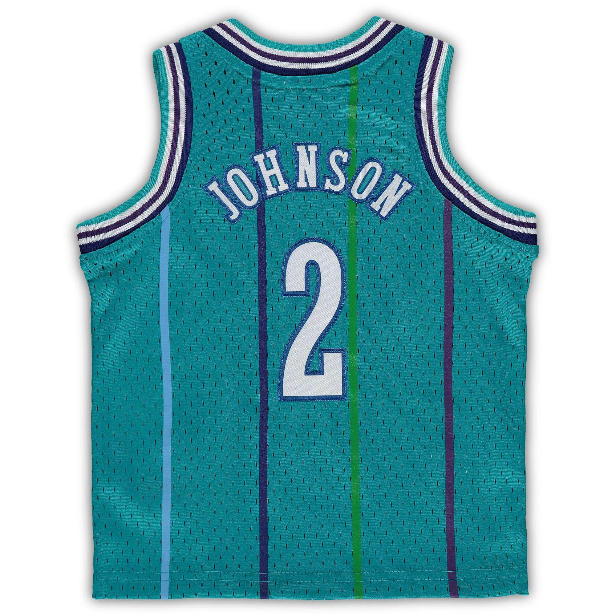 Larry Johnson Charlotte Hornets Mitchell & Ness Infant 1992/93 Hardwood Classics Retired Player Jersey - Teal