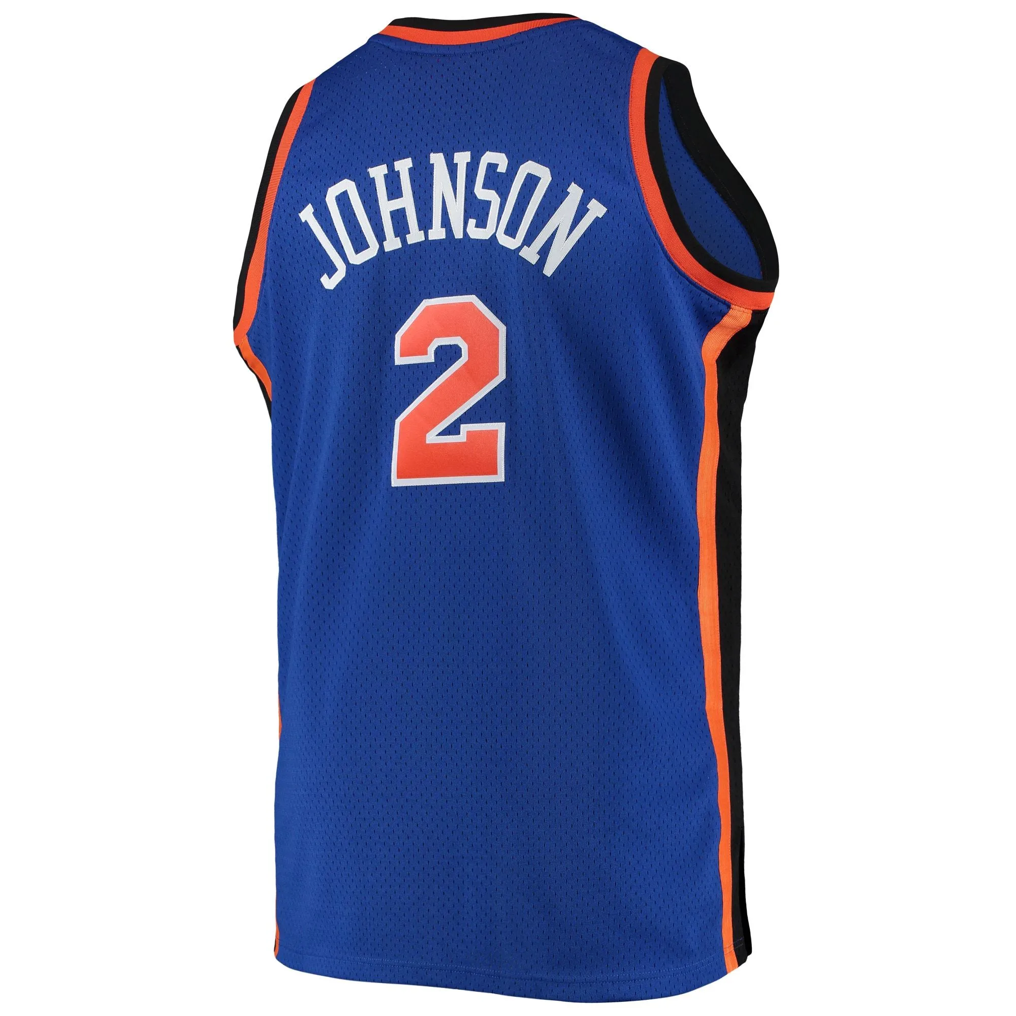 Larry Johnson New York Knicks Mitchell & Ness 1998/99 Big & Tall Hardwood Classics Swingman Jersey - Blue