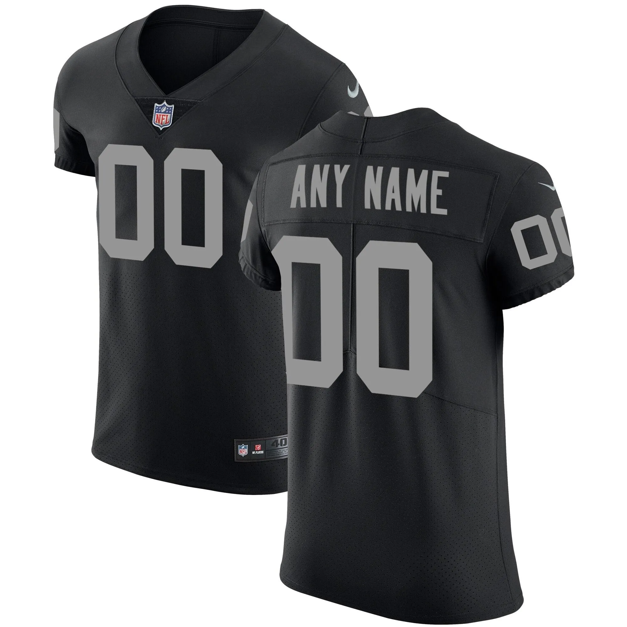 Las Vegas Raiders  Vapor Untouchable Custom Elite Jersey - Black