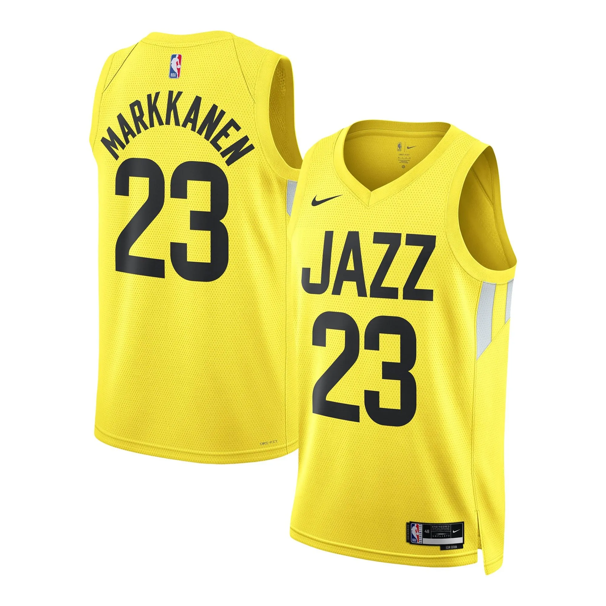 Lauri Markkanen Utah Jazz  Unisex Swingman Jersey - Icon Edition - Gold