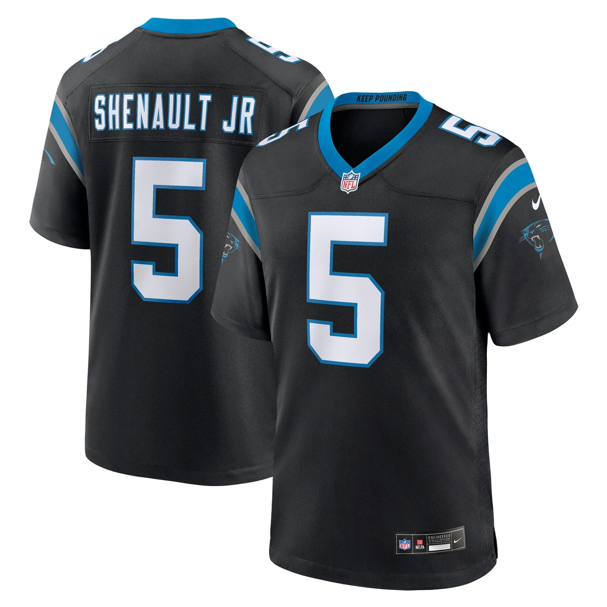 Laviska Shenault Jr. Carolina Panthers  Team Game Jersey - Black