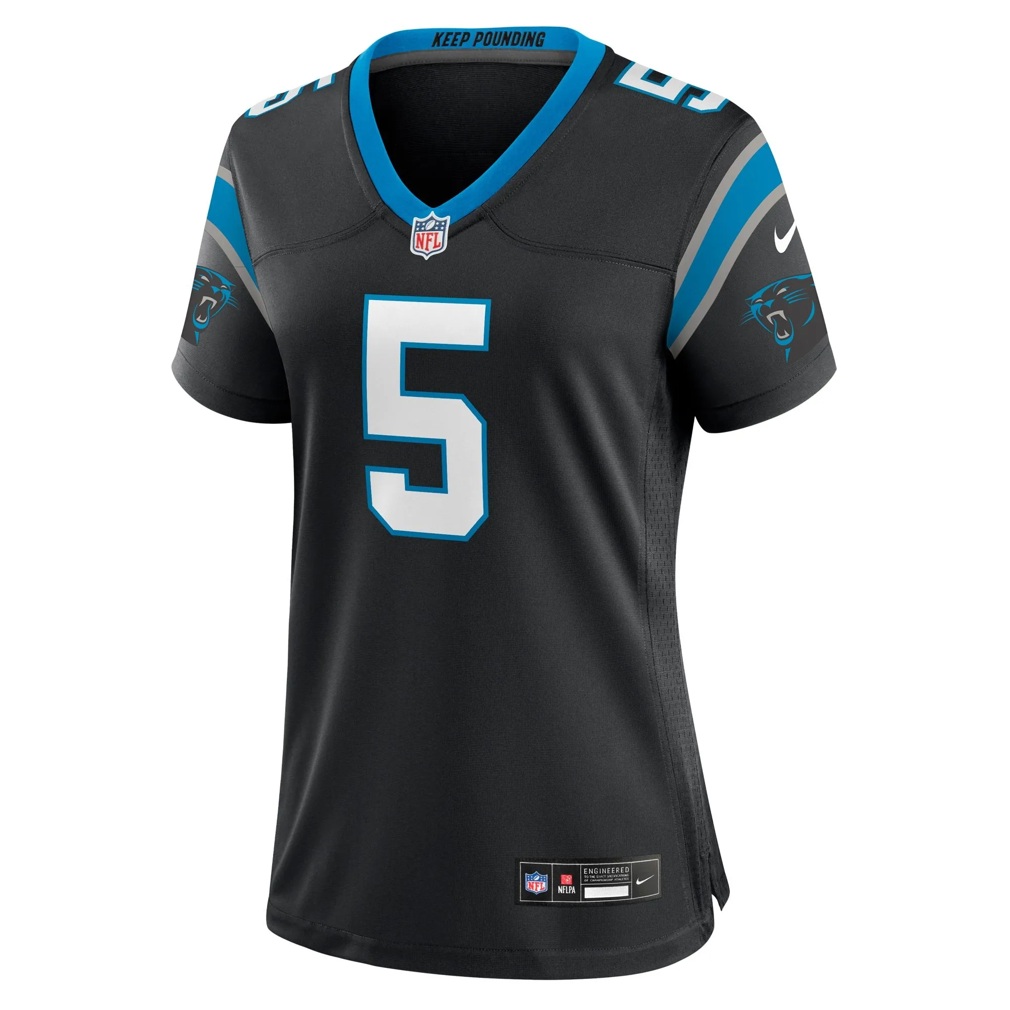 Laviska Shenault Jr. Carolina Panthers  Women's Team Game Jersey - Black