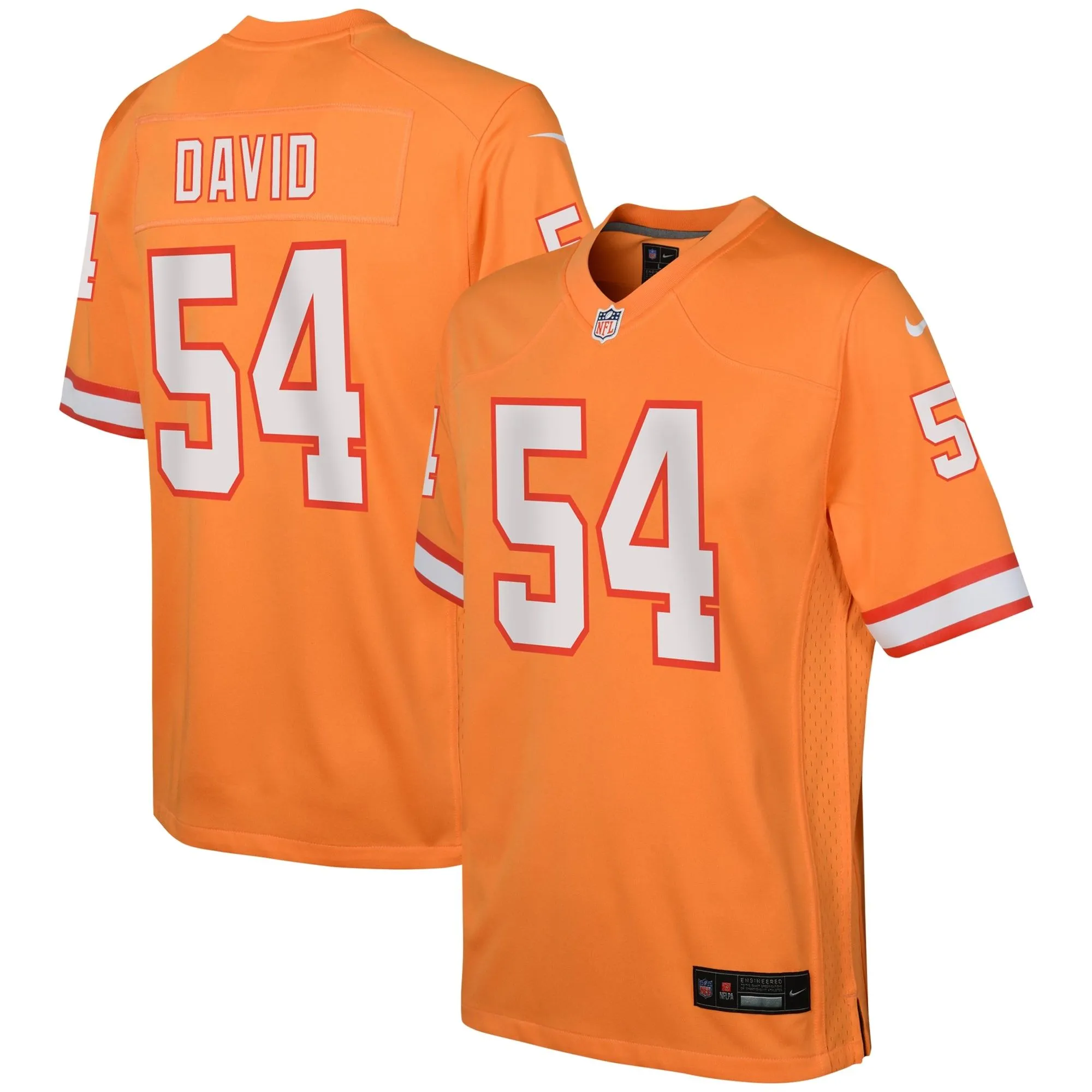 Lavonte David Tampa Bay Buccaneers  Youth Game Jersey - Orange