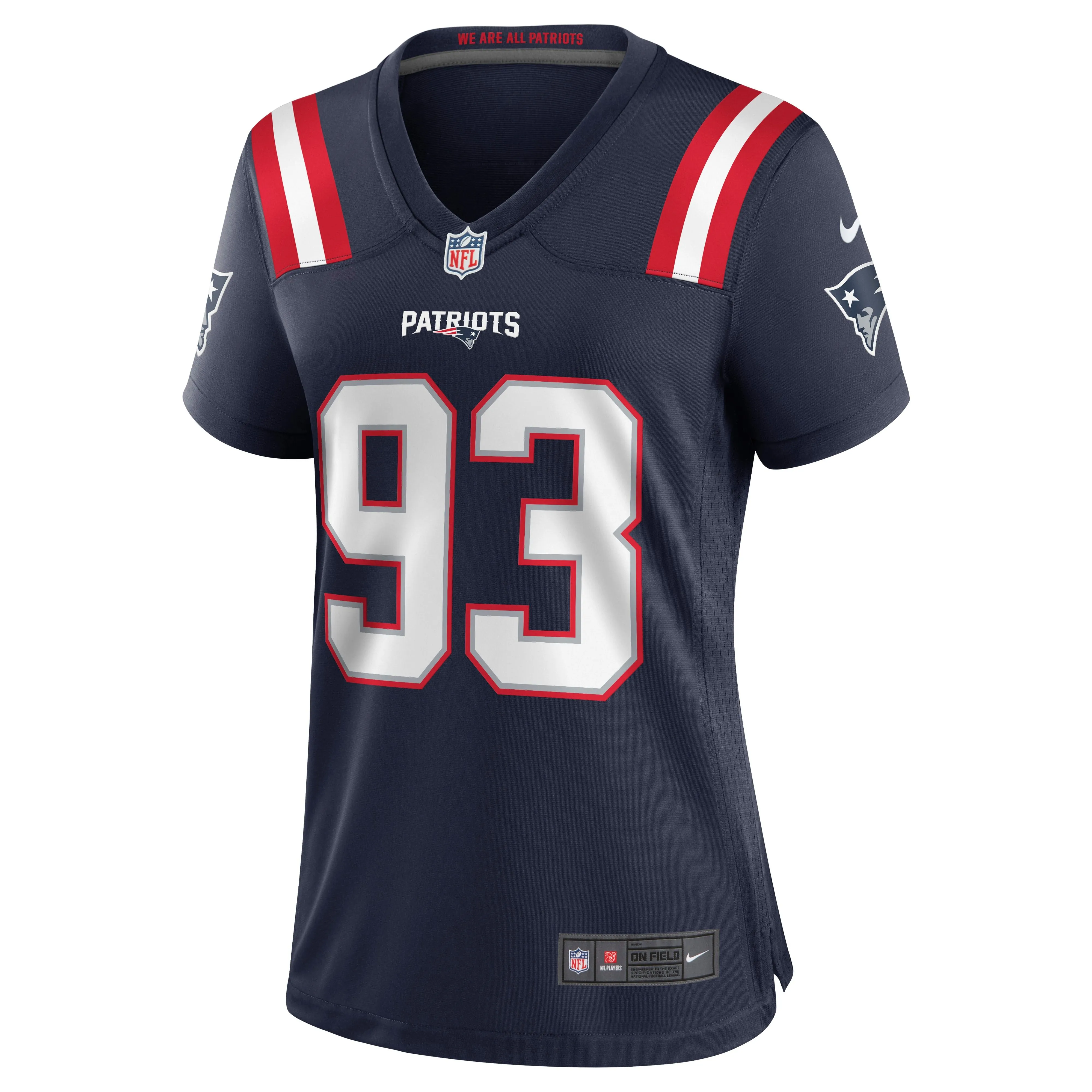 Lawrence Guy New England Patriots  Women's Game Jersey - Navy