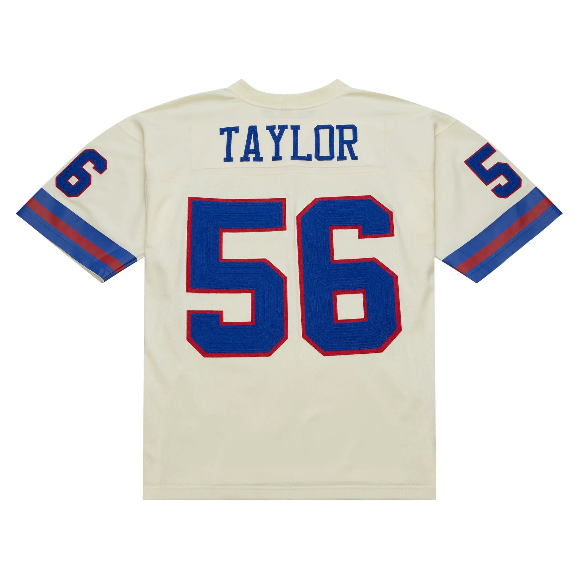 Lawrence Taylor New York Giants Mitchell & Ness Chainstitch Legacy Jersey - Cream