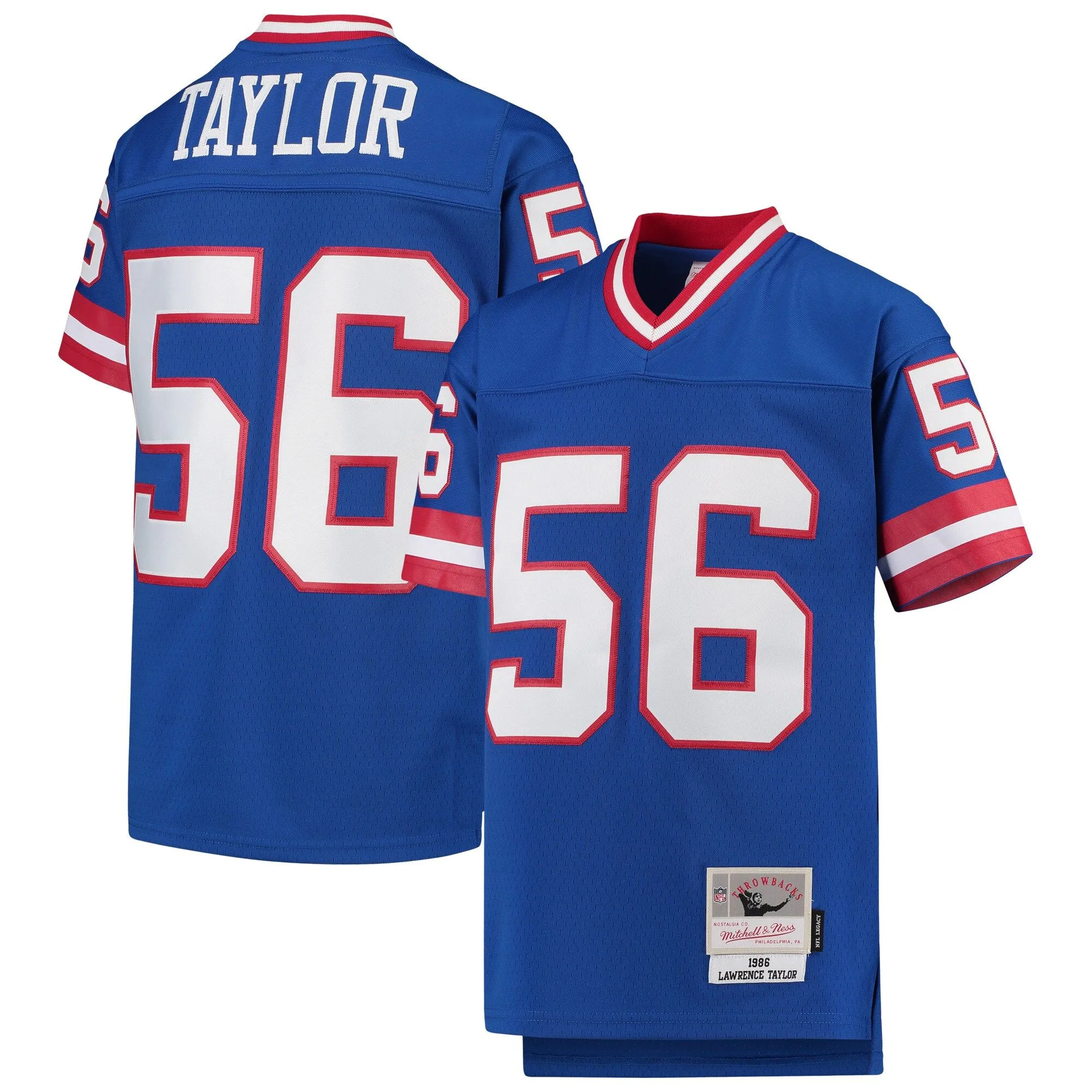 Lawrence Taylor New York Giants Mitchell & Ness Youth 1986 Legacy Retired Player Jersey - Royal