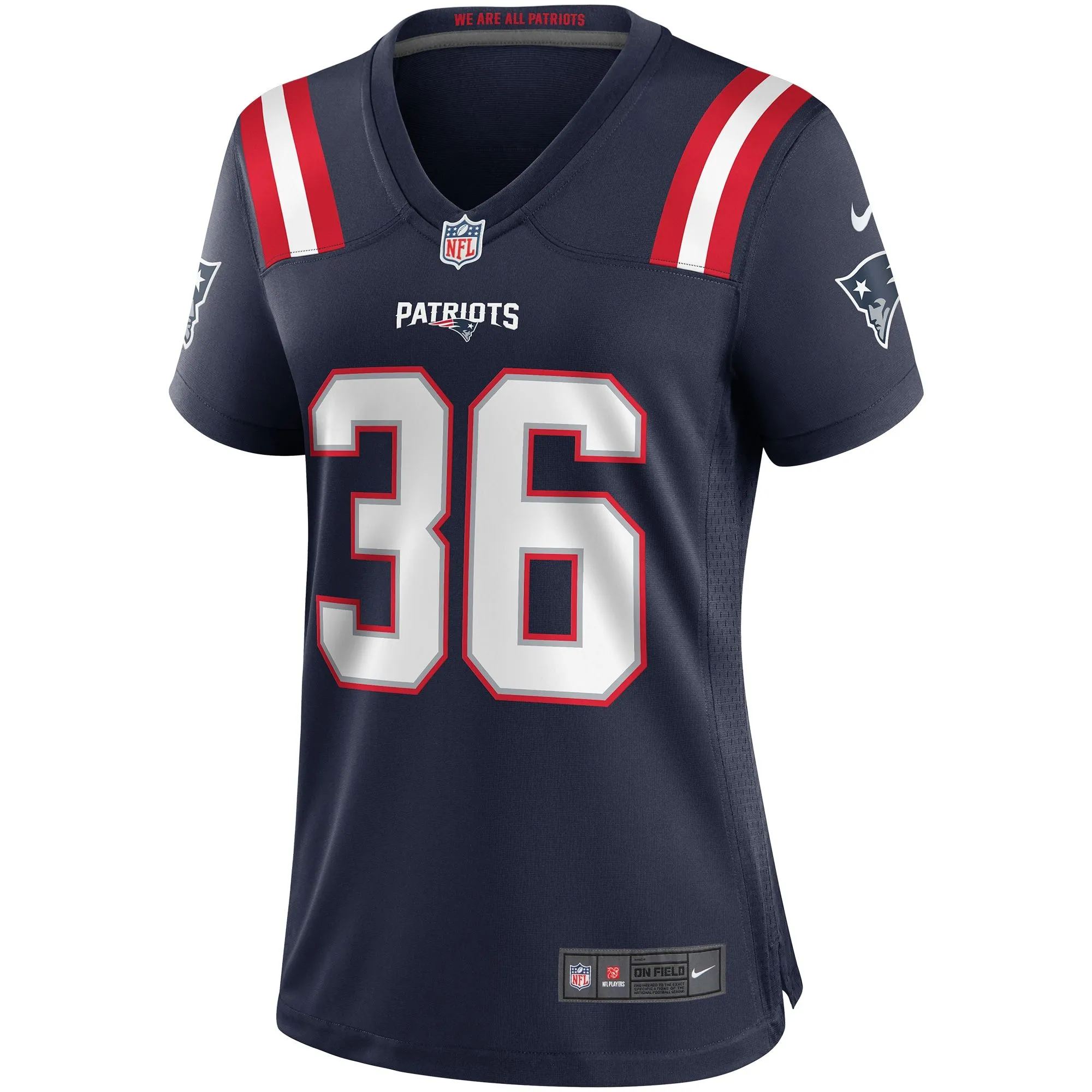 Lawyer Milloy New England Patriots  Women's Game Retired Player Jersey - Navy