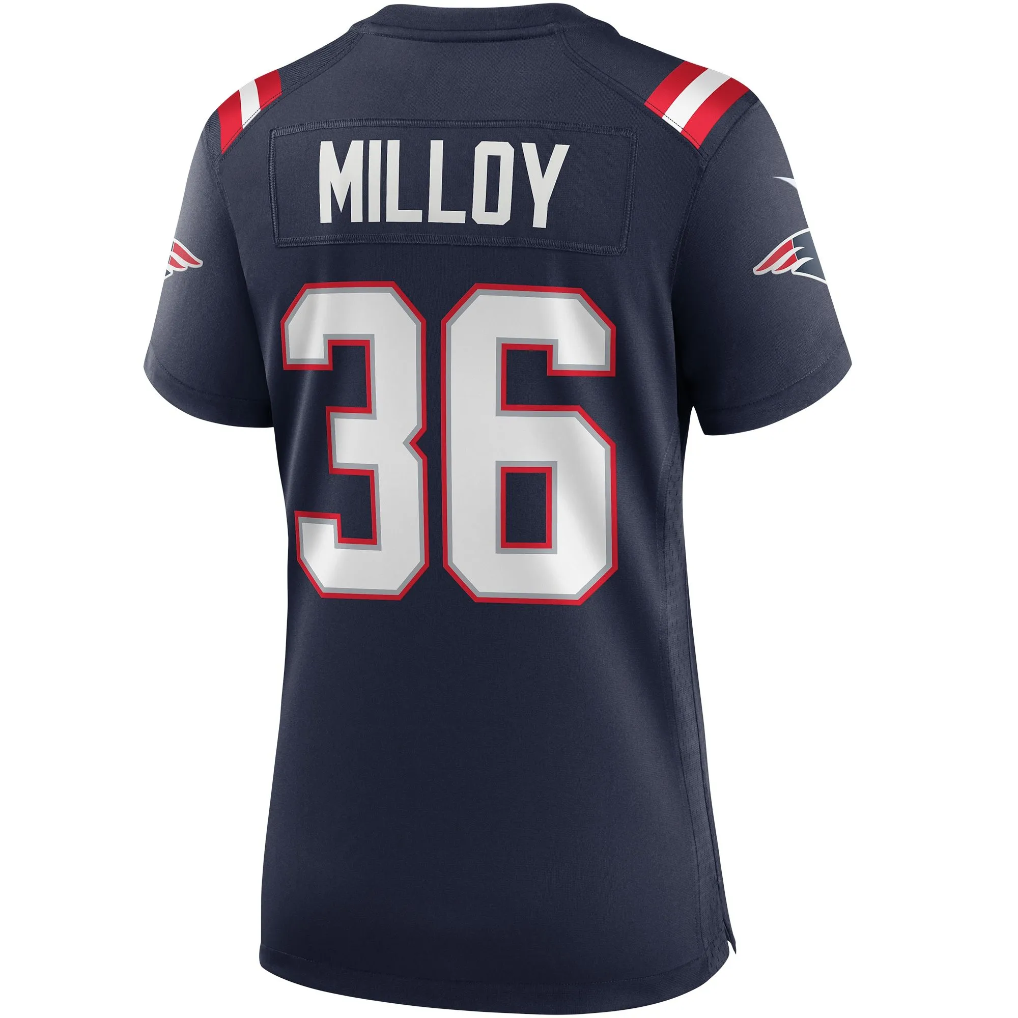 Lawyer Milloy New England Patriots  Women's Game Retired Player Jersey - Navy