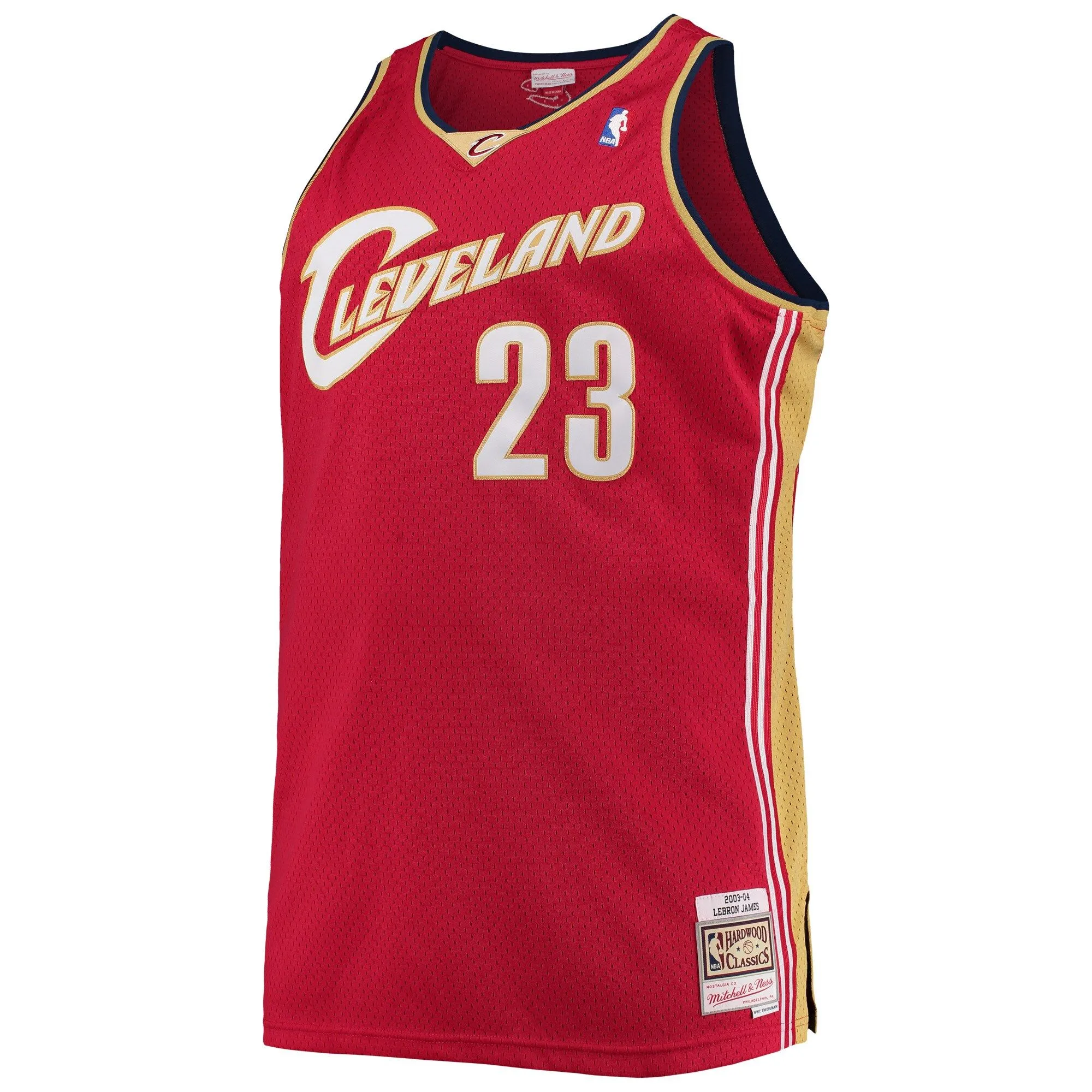 LeBron James Cleveland Cavaliers Mitchell & Ness 2003/04 Big & Tall Hardwood Classics Swingman Jersey - Red