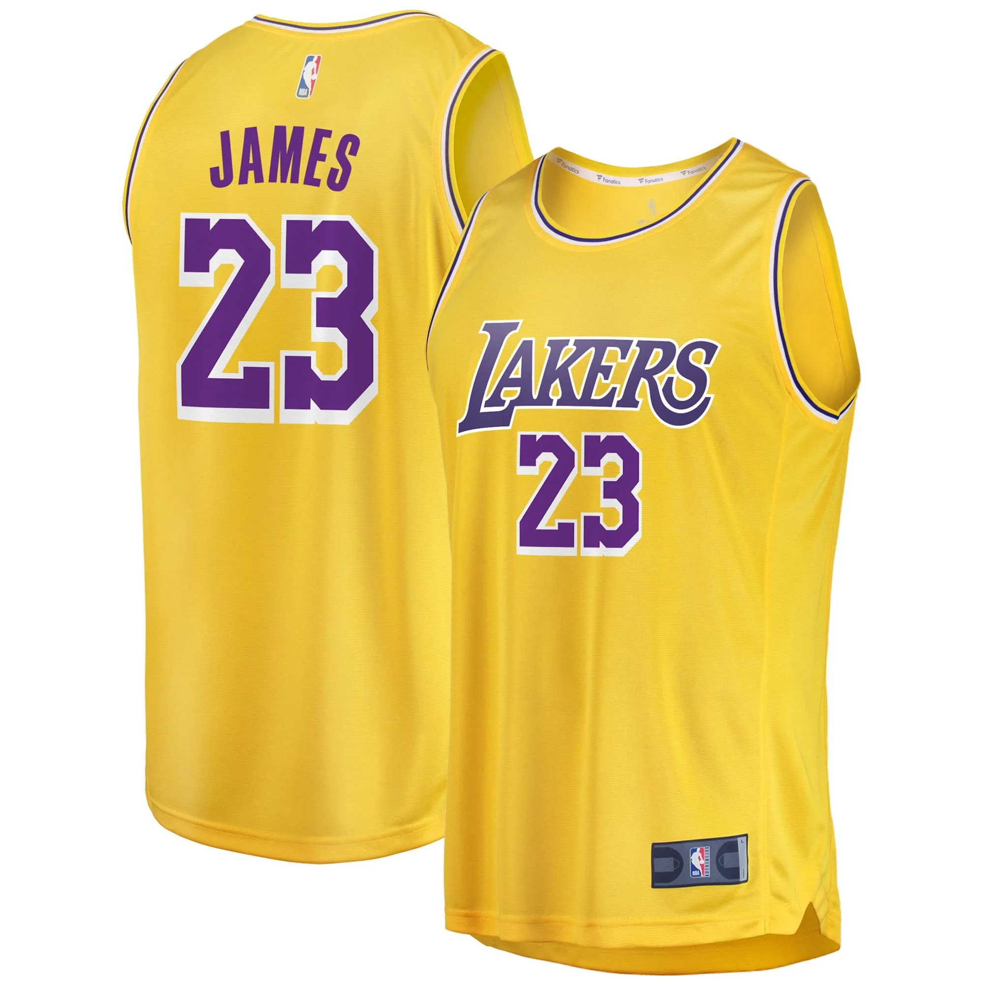 LeBron James Los Angeles Lakers Fanatics Branded 2019/20 Fast Break Replica Jersey Gold - Icon Edition