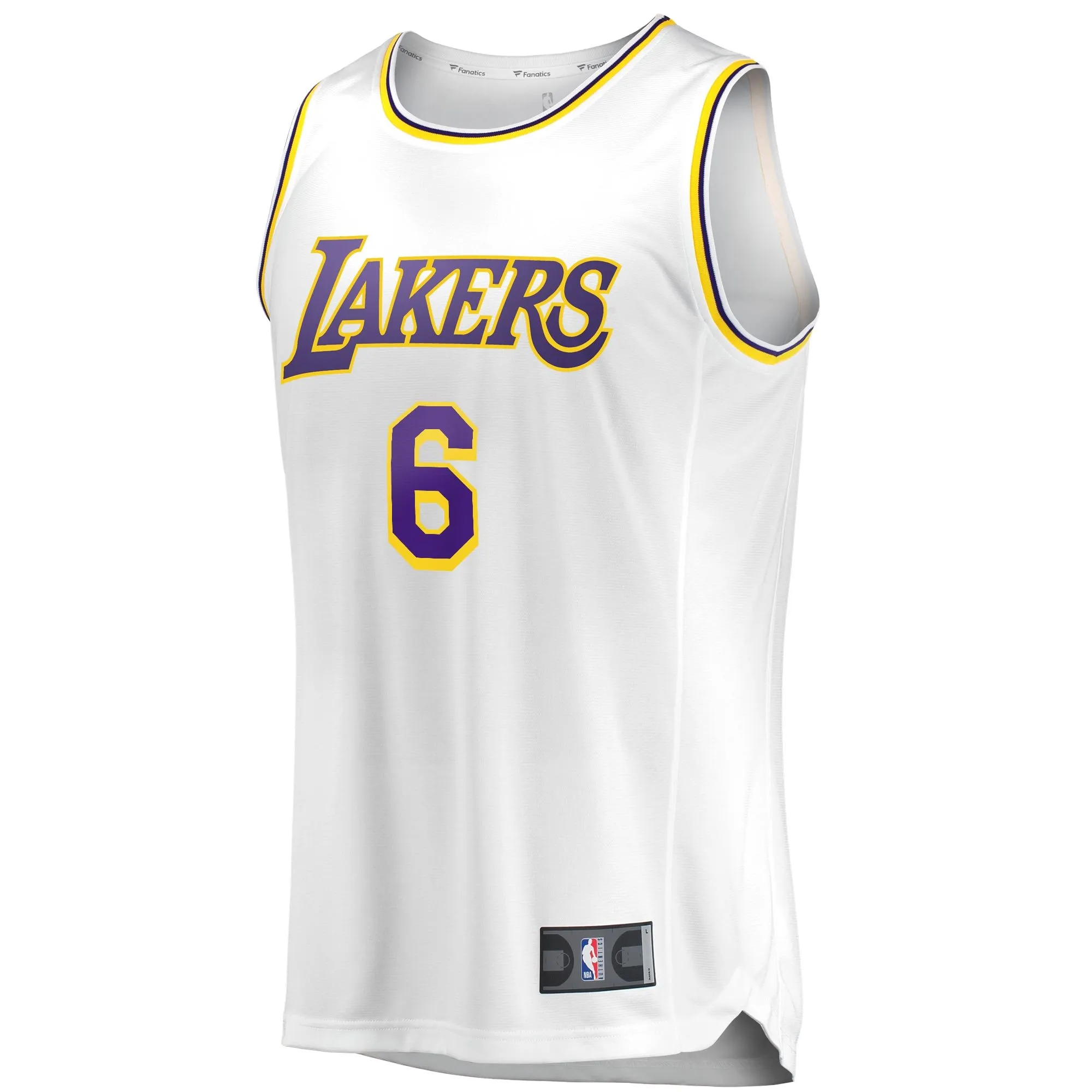 LeBron James Los Angeles Lakers Fanatics Branded Fast Break Replica Player Jersey - Association Edition - White