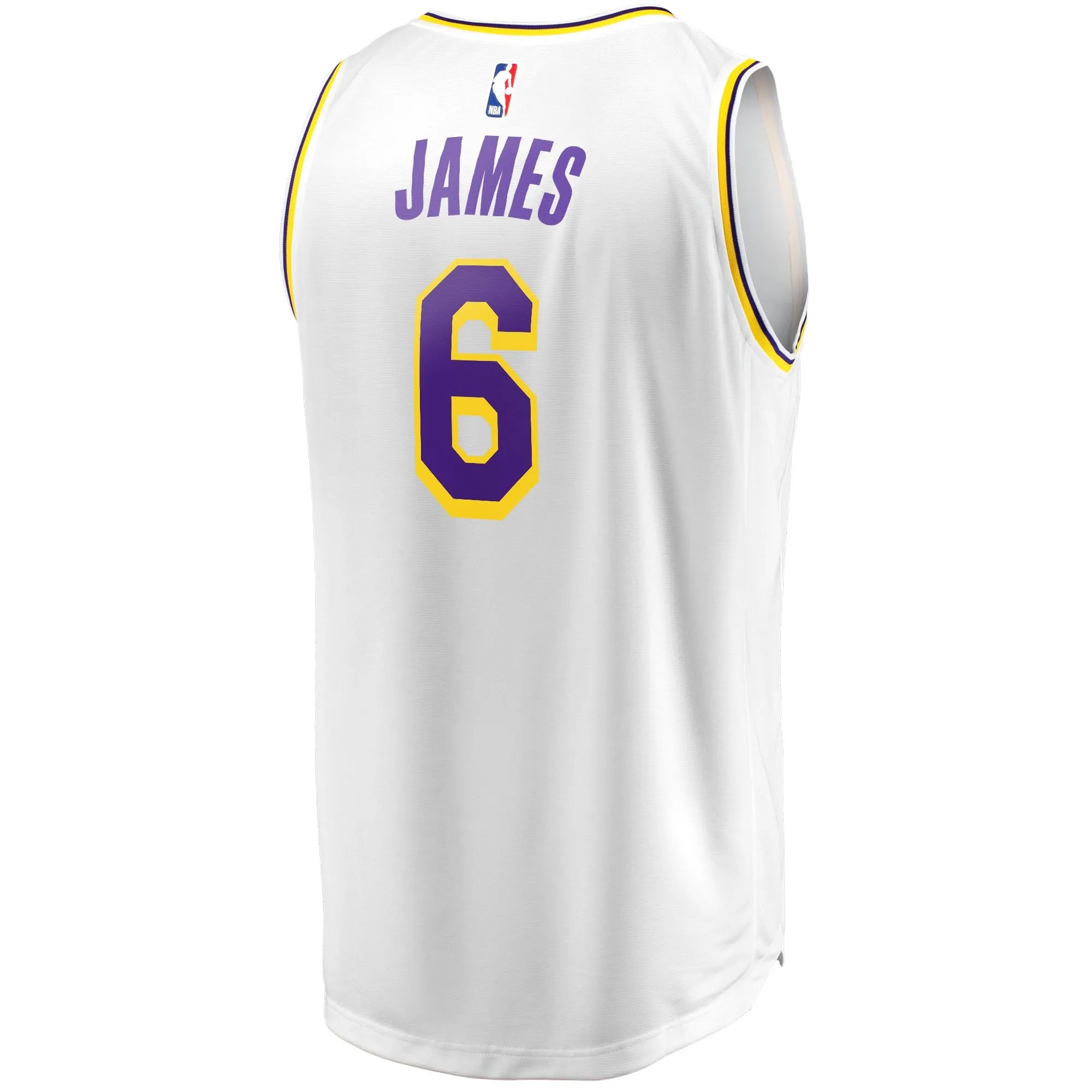 LeBron James Los Angeles Lakers Fanatics Branded Fast Break Replica Player Jersey - Association Edition - White