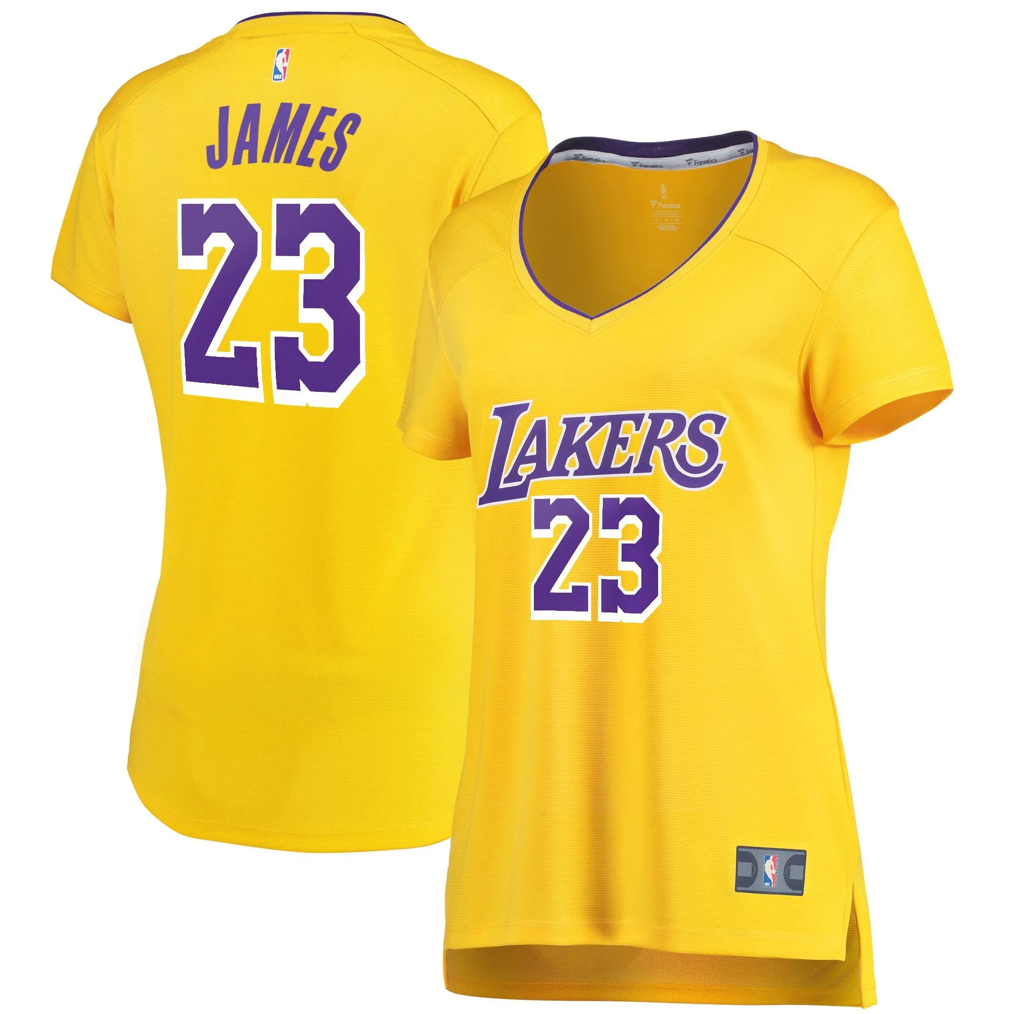 LeBron James Los Angeles Lakers Fanatics Branded Women's Fast Break Replica Jersey - Icon Edition - Gold