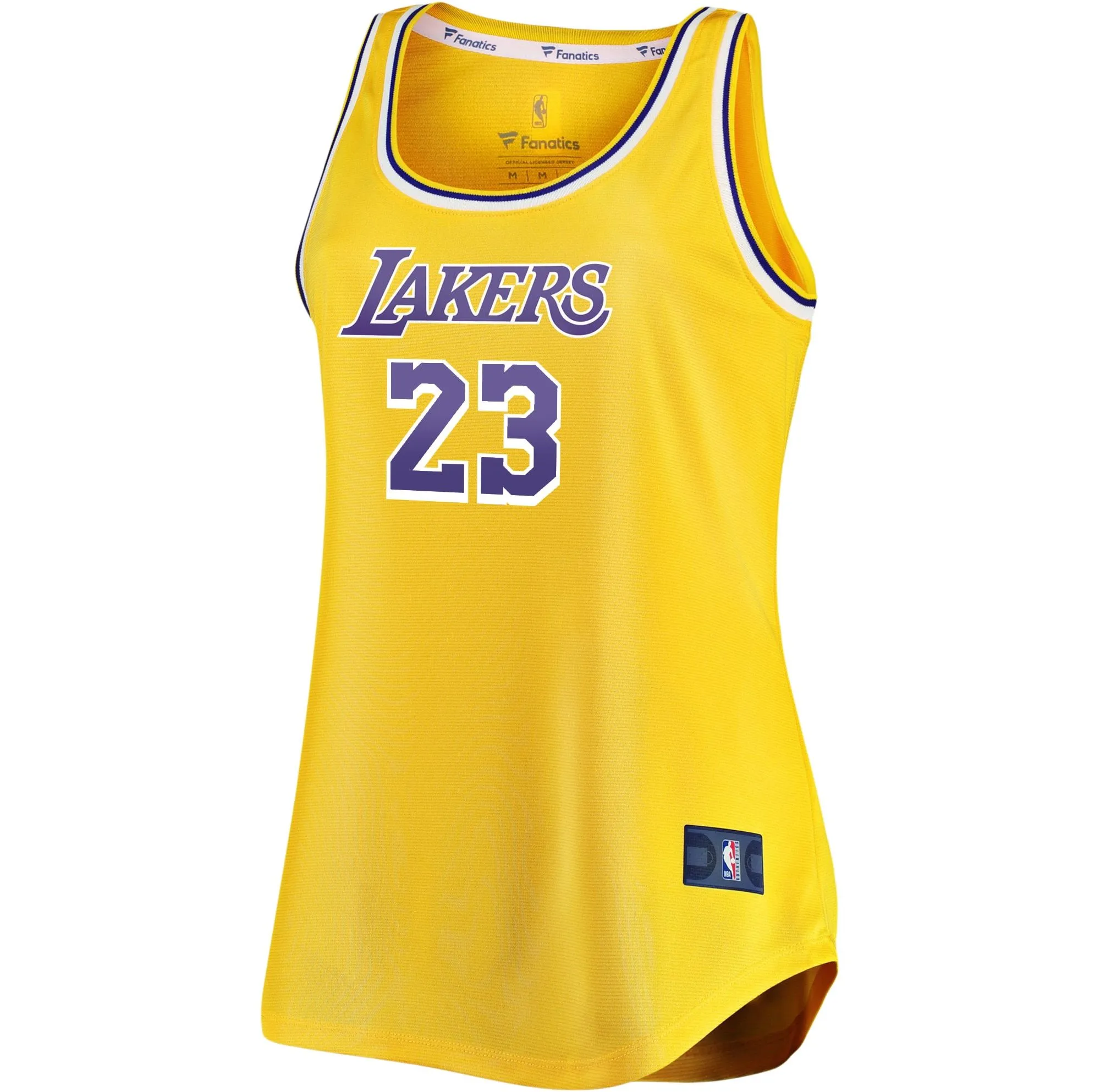 LeBron James Los Angeles Lakers Fanatics Branded Women's Fast Break Tank Jersey - Gold