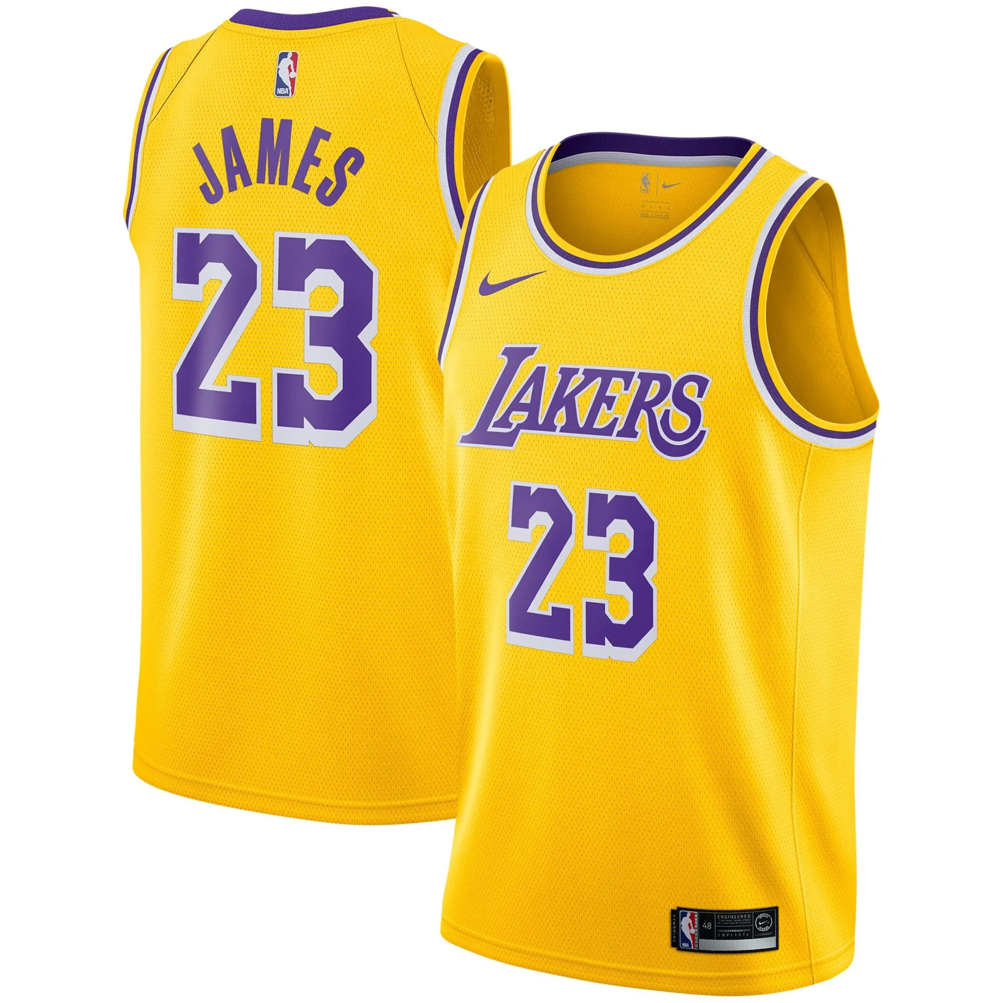 LeBron James Los Angeles Lakers  Swingman Player Jersey Gold - Icon Edition