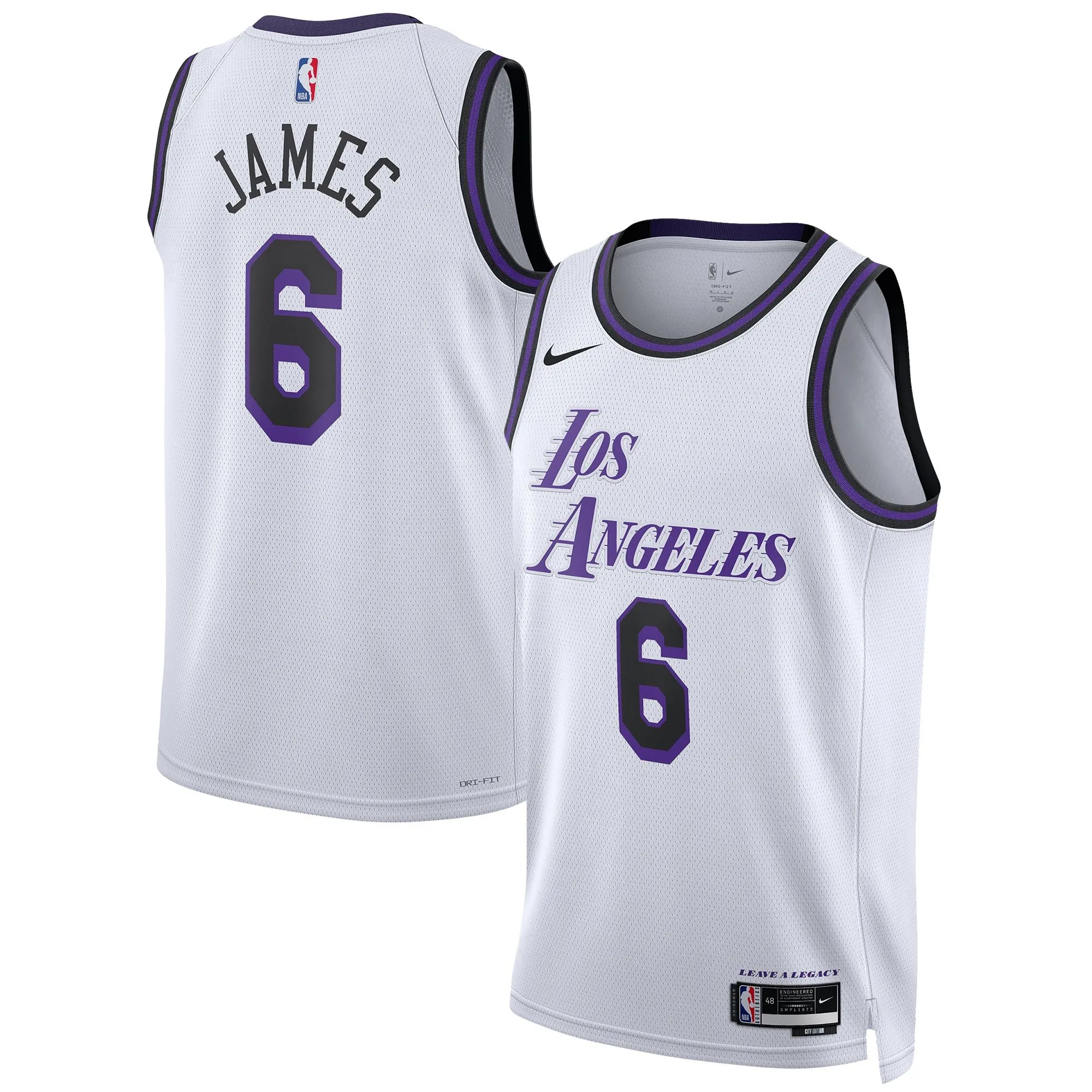 LeBron James Los Angeles Lakers  Unisex 2022/23 Swingman Jersey - City Edition - White