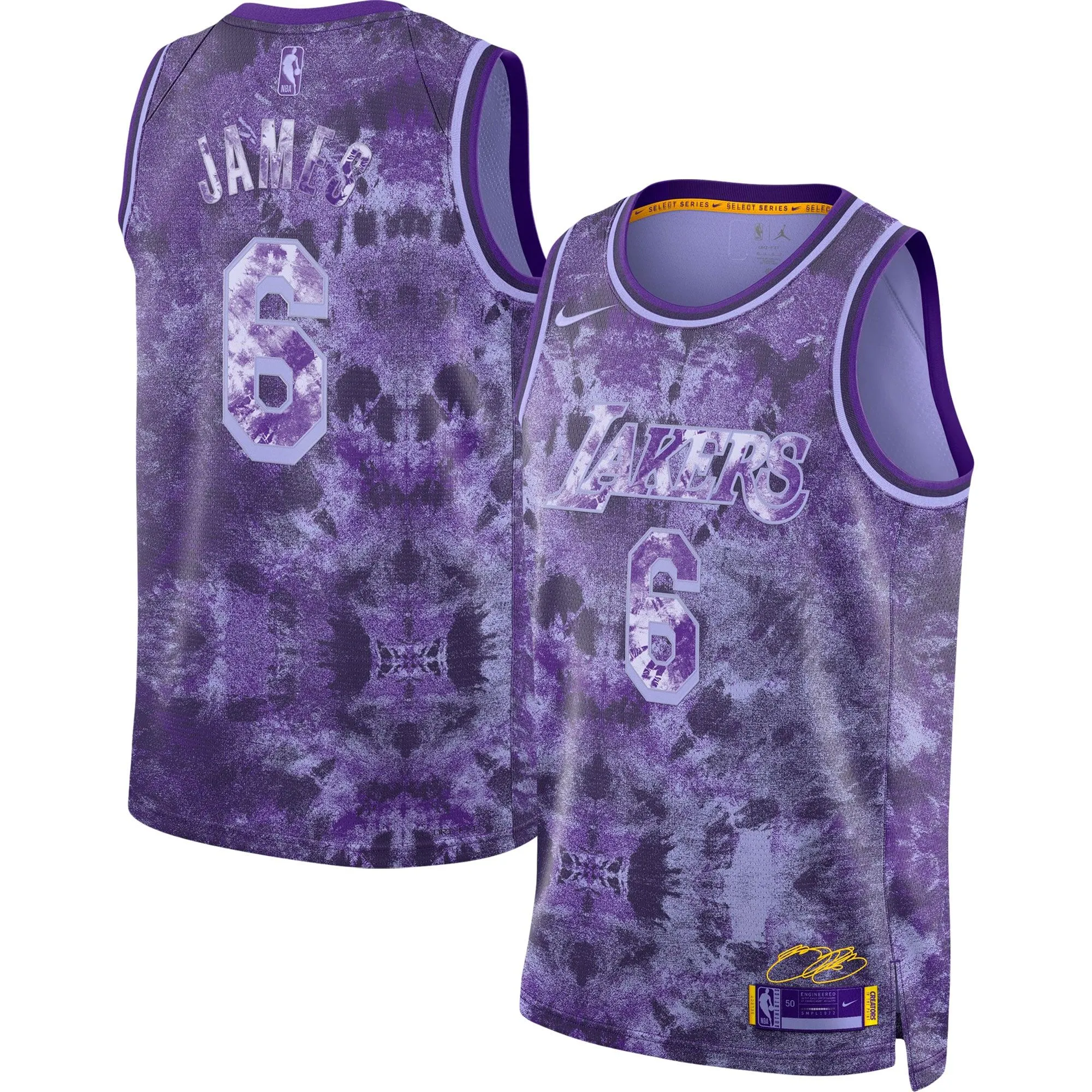 LeBron James Los Angeles Lakers  Unisex Select Series Swingman Jersey - Purple