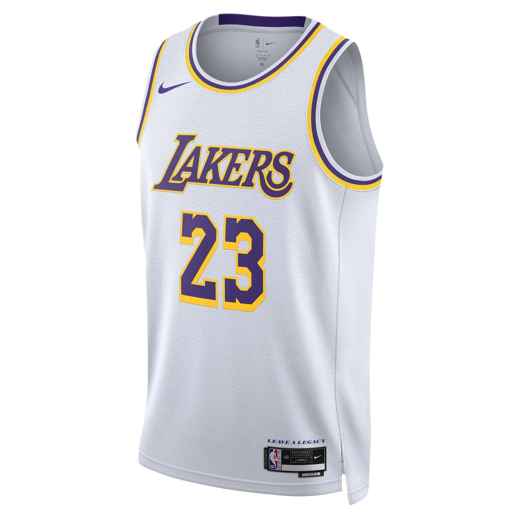 LeBron James Los Angeles Lakers  Unisex Swingman Jersey - Association Edition - White