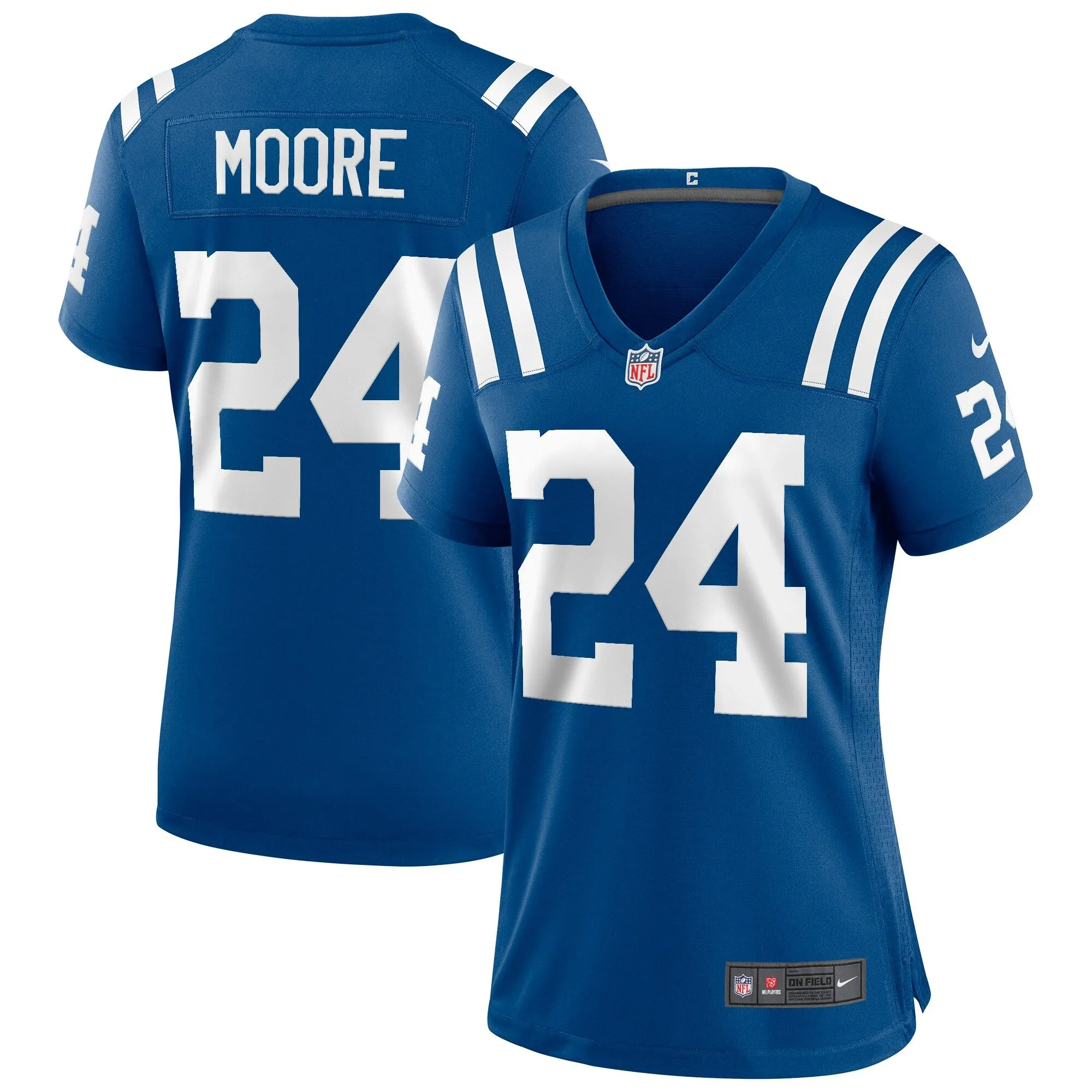 Lenny Moore Indianapolis Colts  Women's Game Retired Player Jersey - Royal